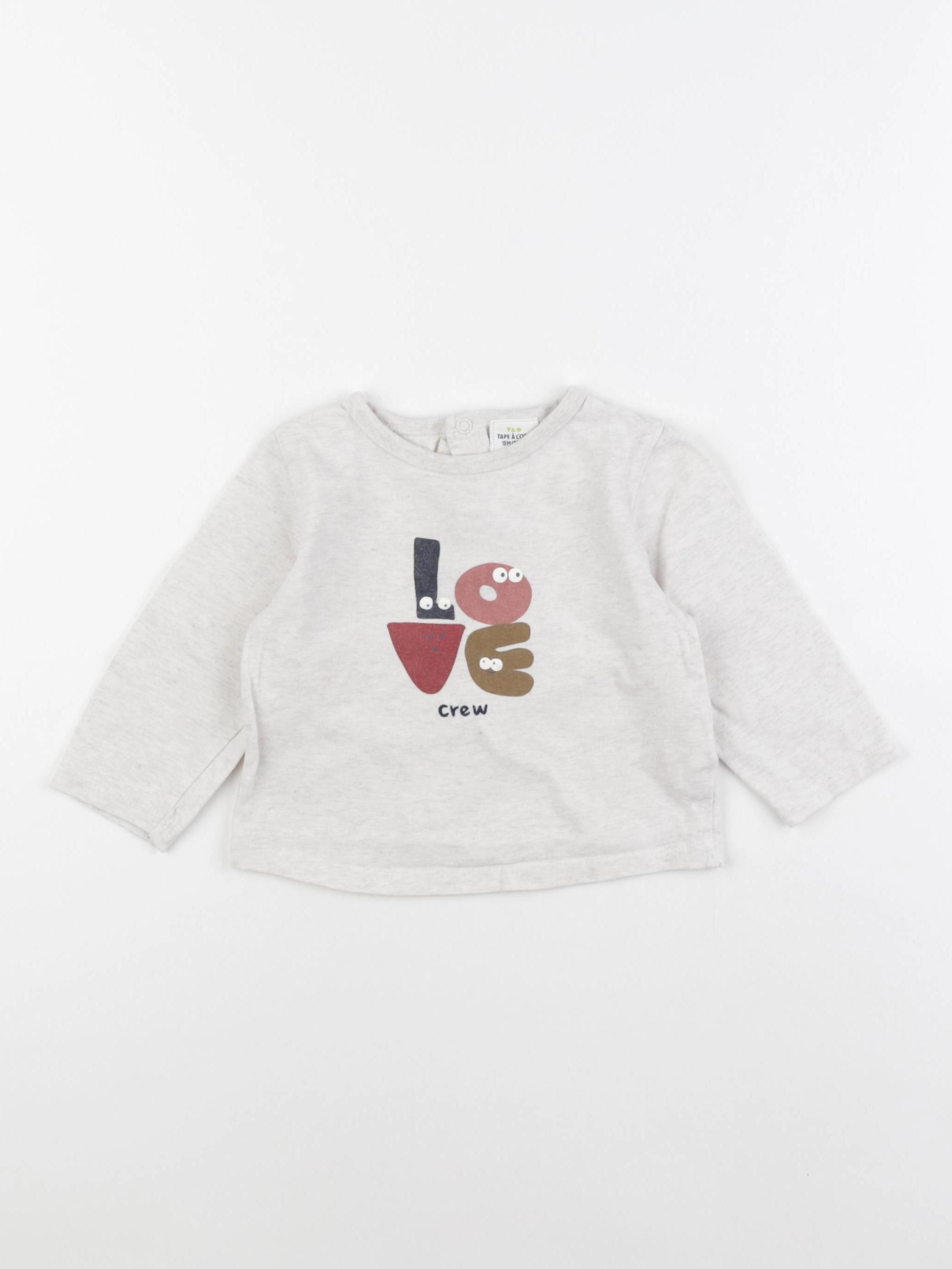 Tape à l'oeil - tee-shirt gris - 18 mois
