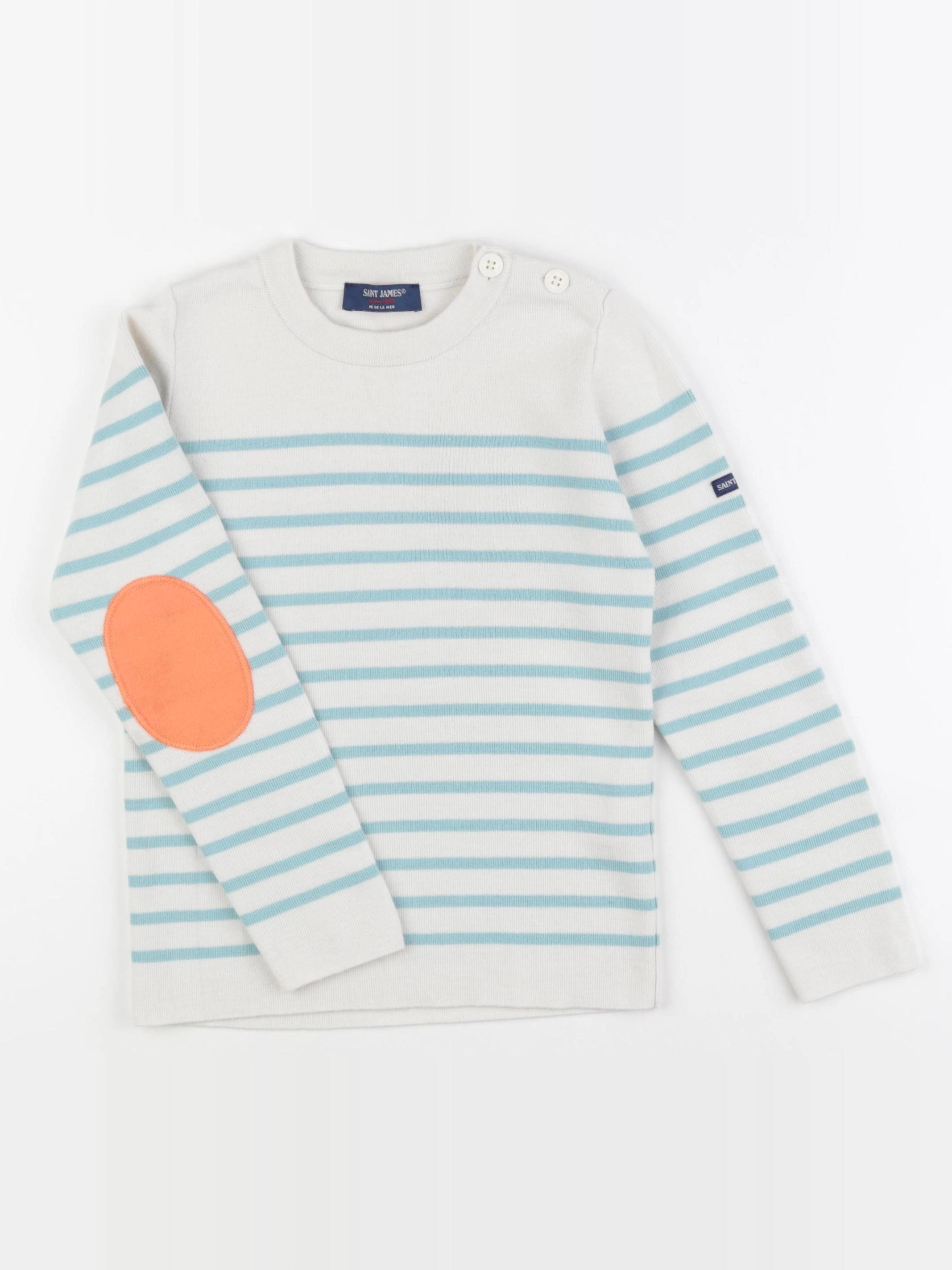Saint James - pull bleu - 10 ans