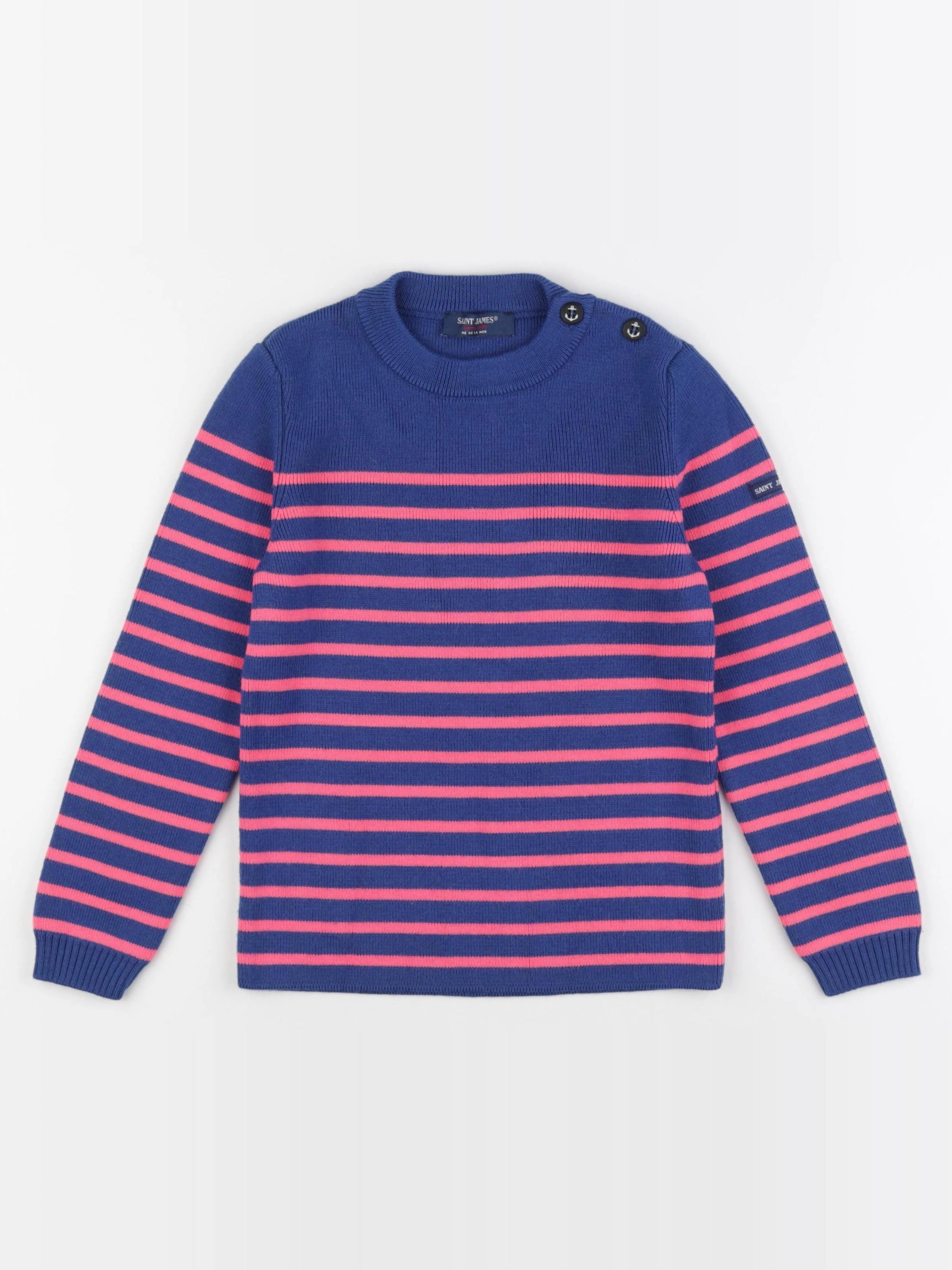Saint James - pull bleu - 10 ans