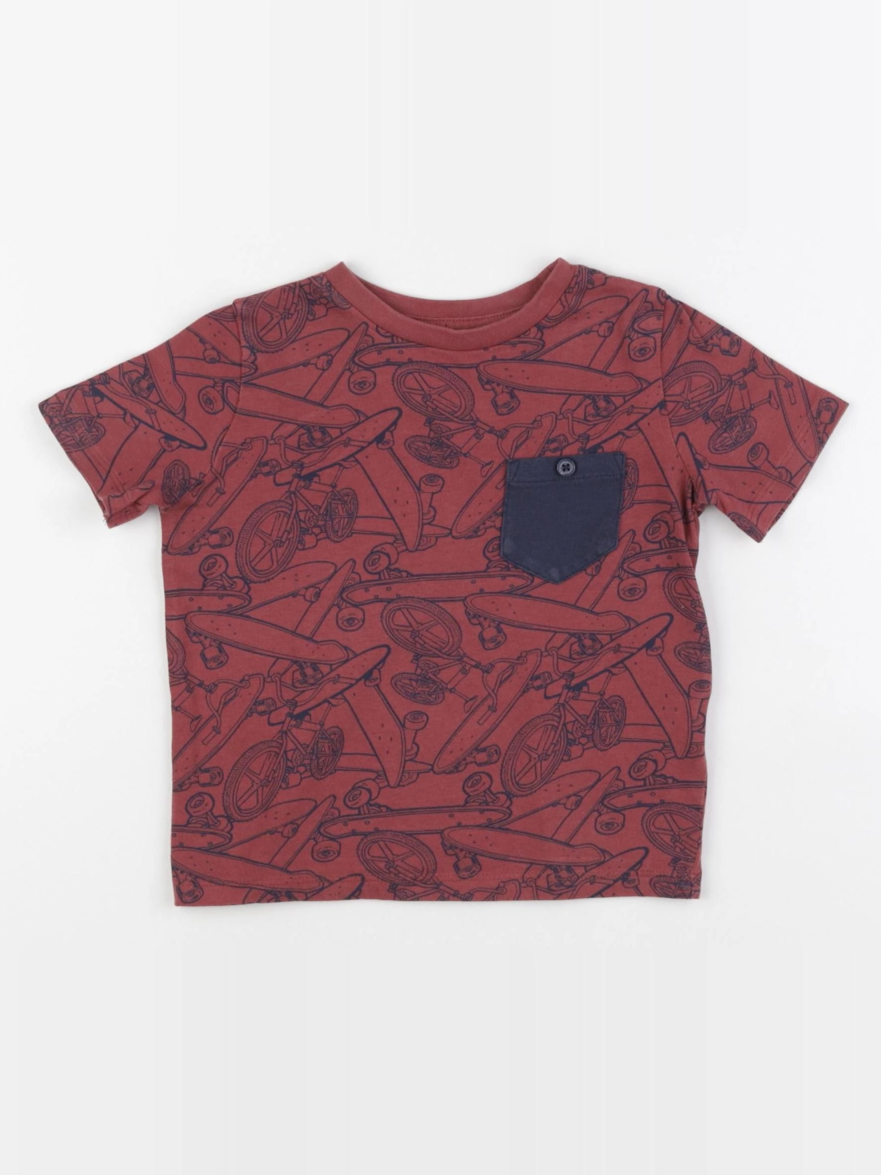 Vertbaudet - tee-shirt rouge - 3 ans