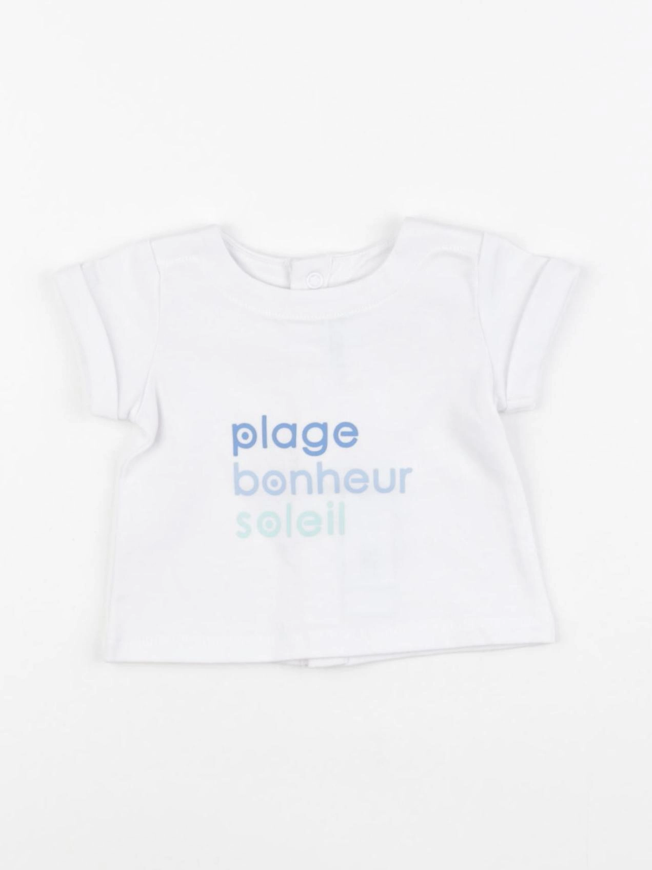 Jacadi - tee-shirt blanc - 1 mois