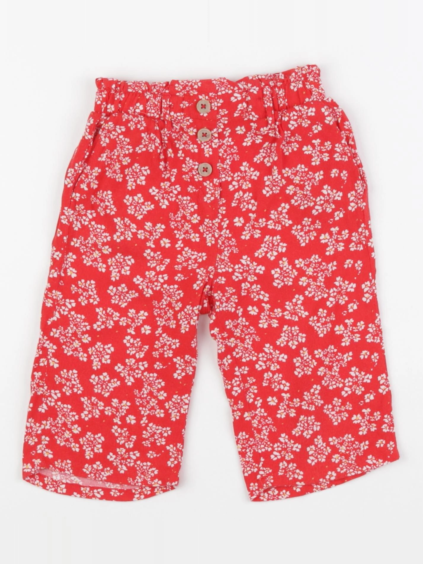 Vertbaudet - pantalon rouge - 3 ans