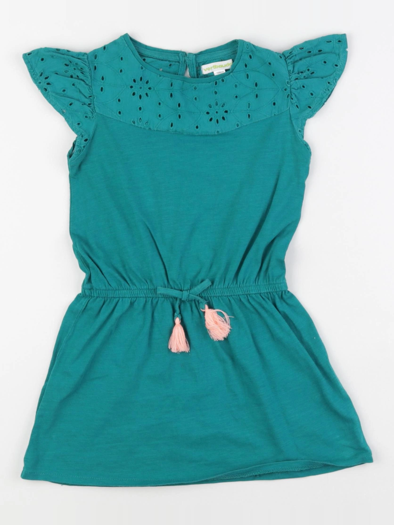 Vertbaudet - robe vert - 4 ans