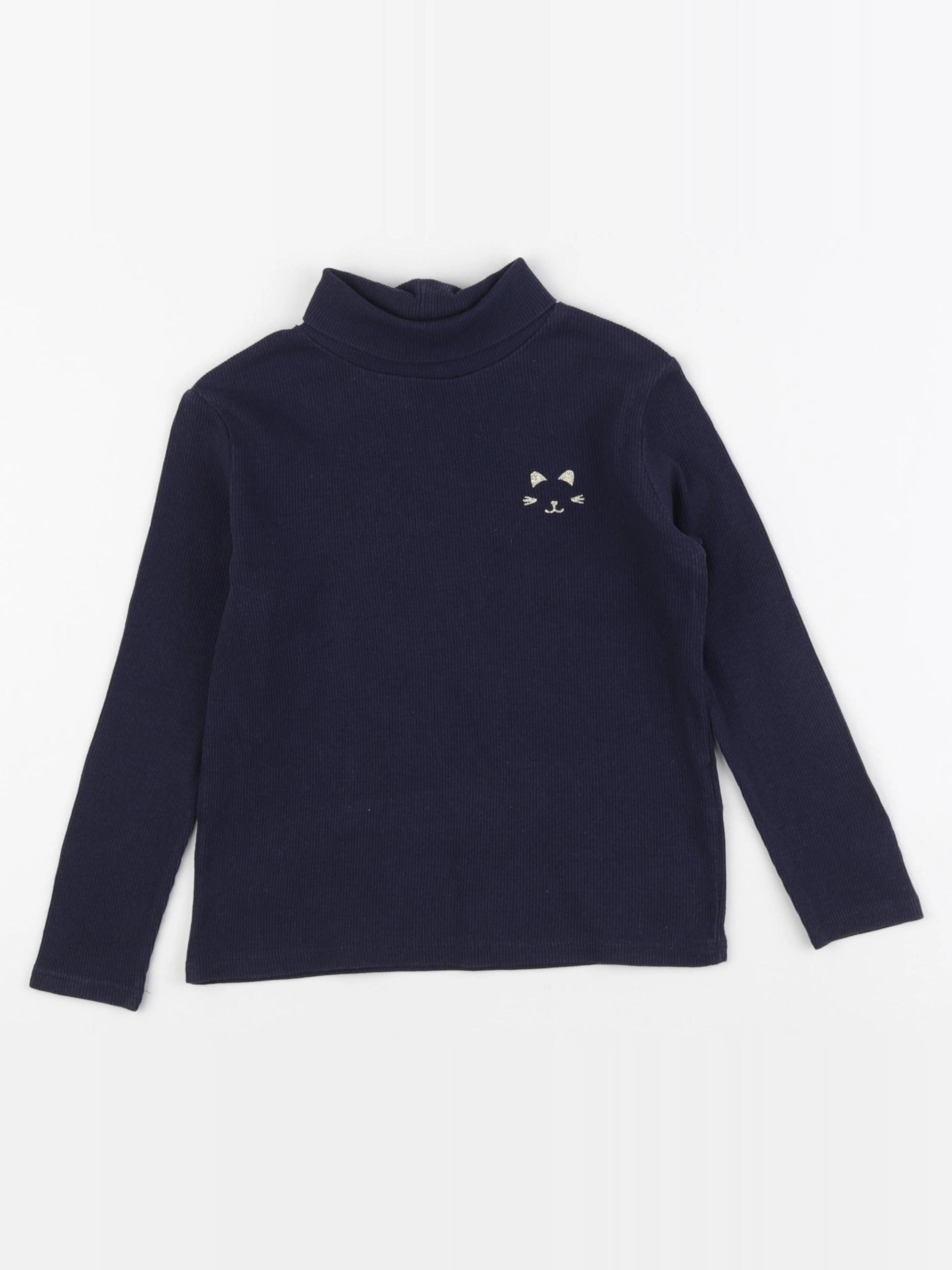 Vertbaudet - sous-pull bleu - 5 ans