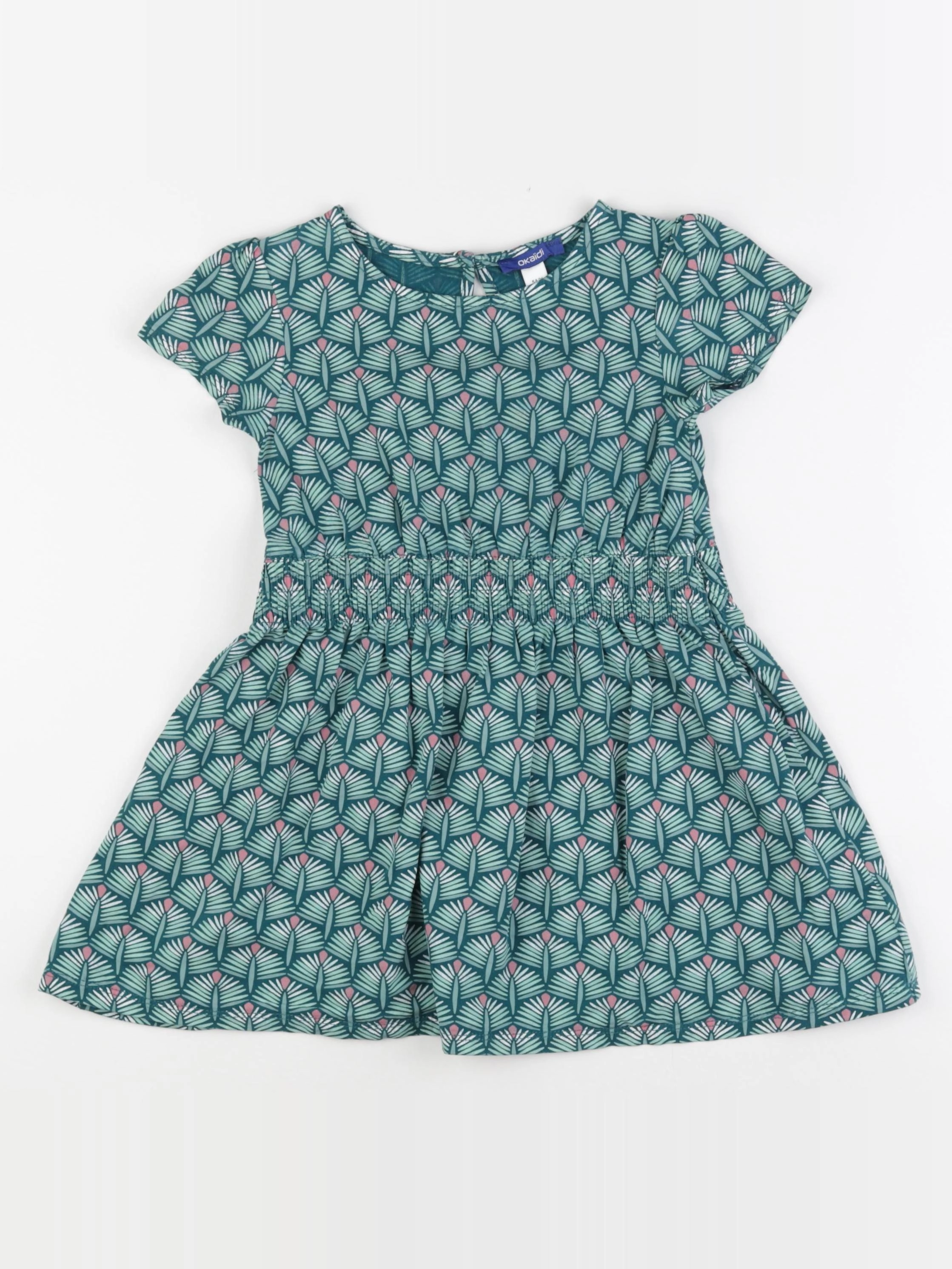 Okaidi - robe vert - 5 ans
