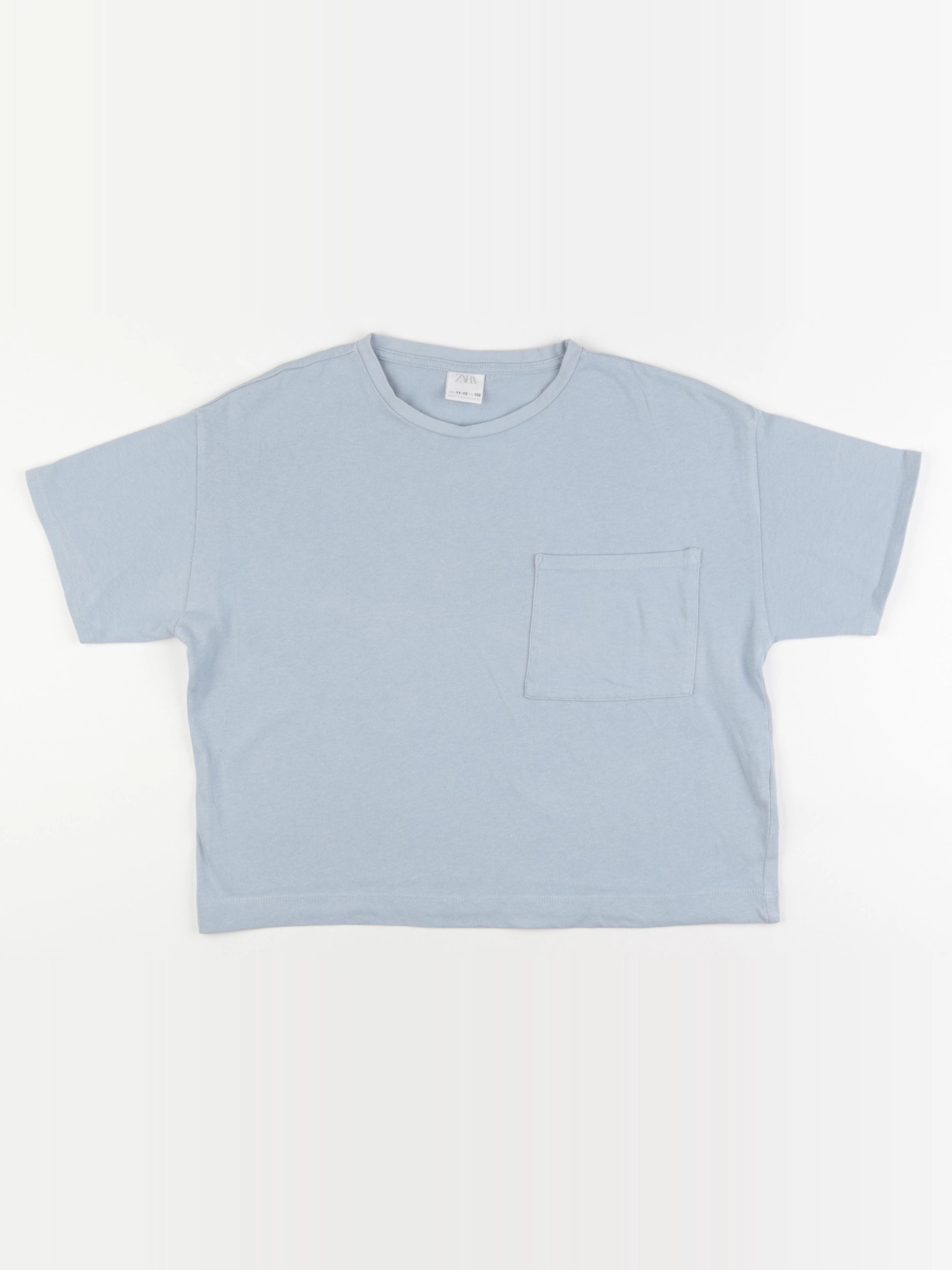 Zara - tee-shirt bleu - 11/12 ans