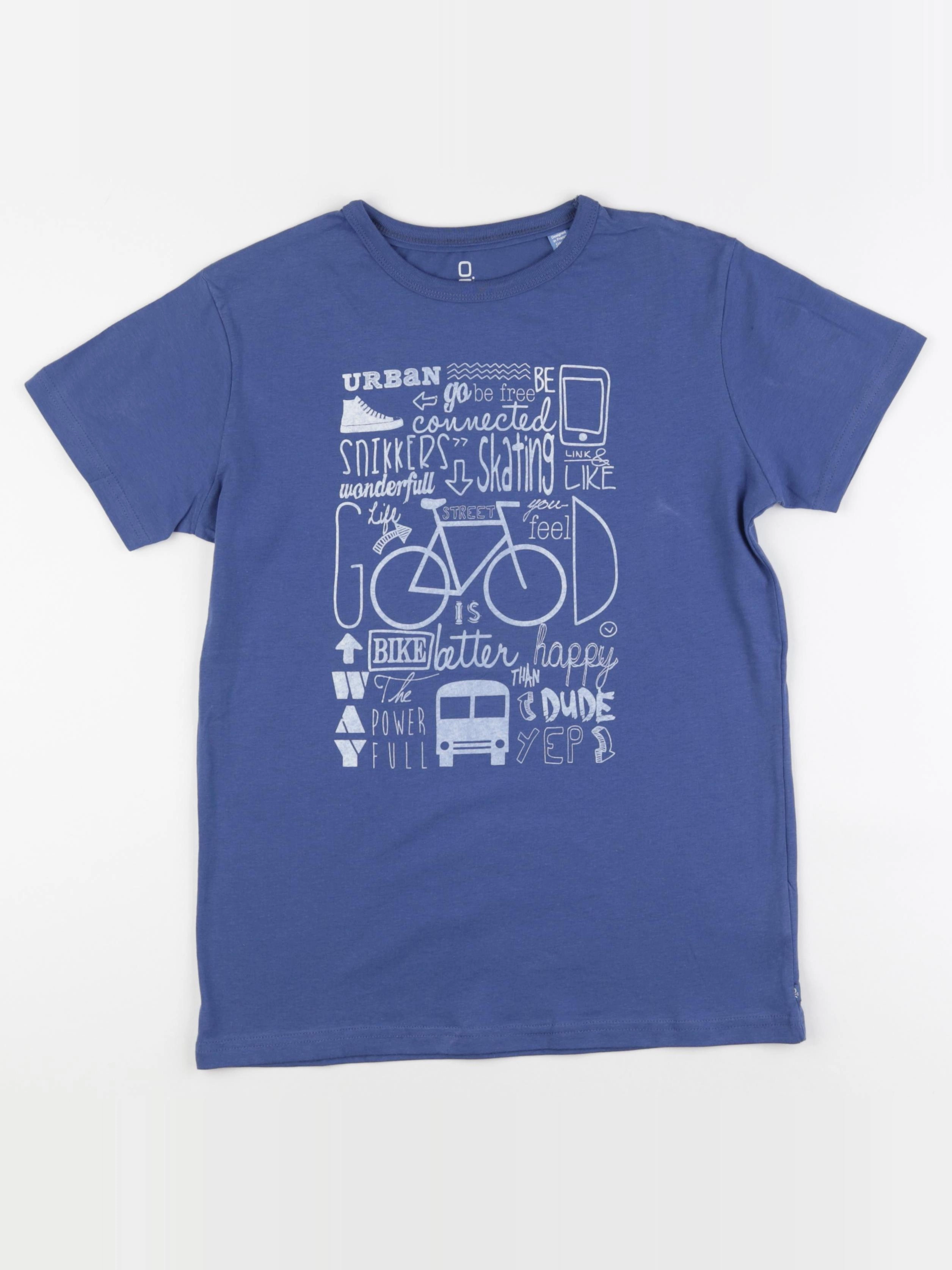Okaidi - tee-shirt bleu - 14 ans