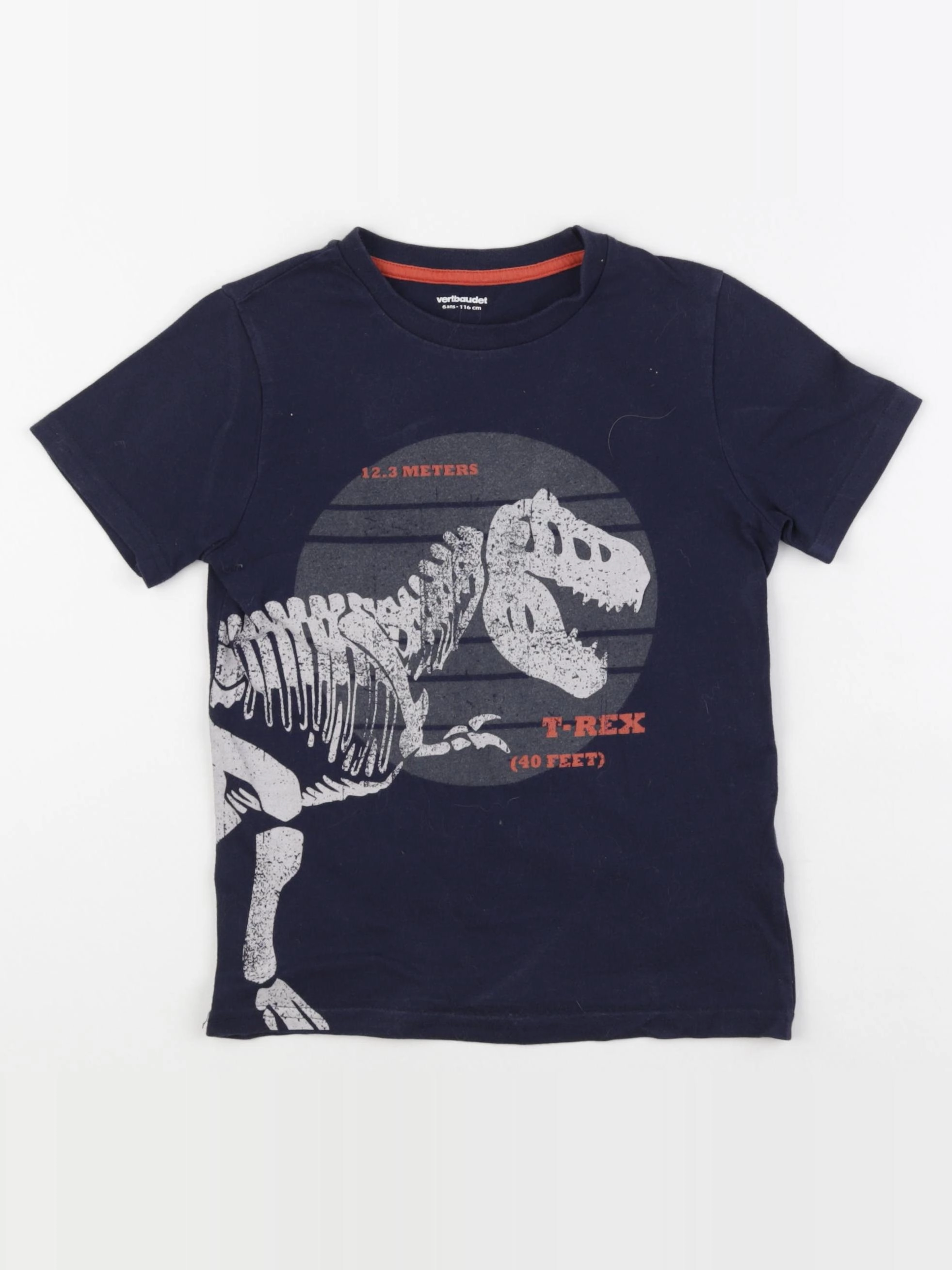 Vertbaudet - tee-shirt bleu - 6 ans