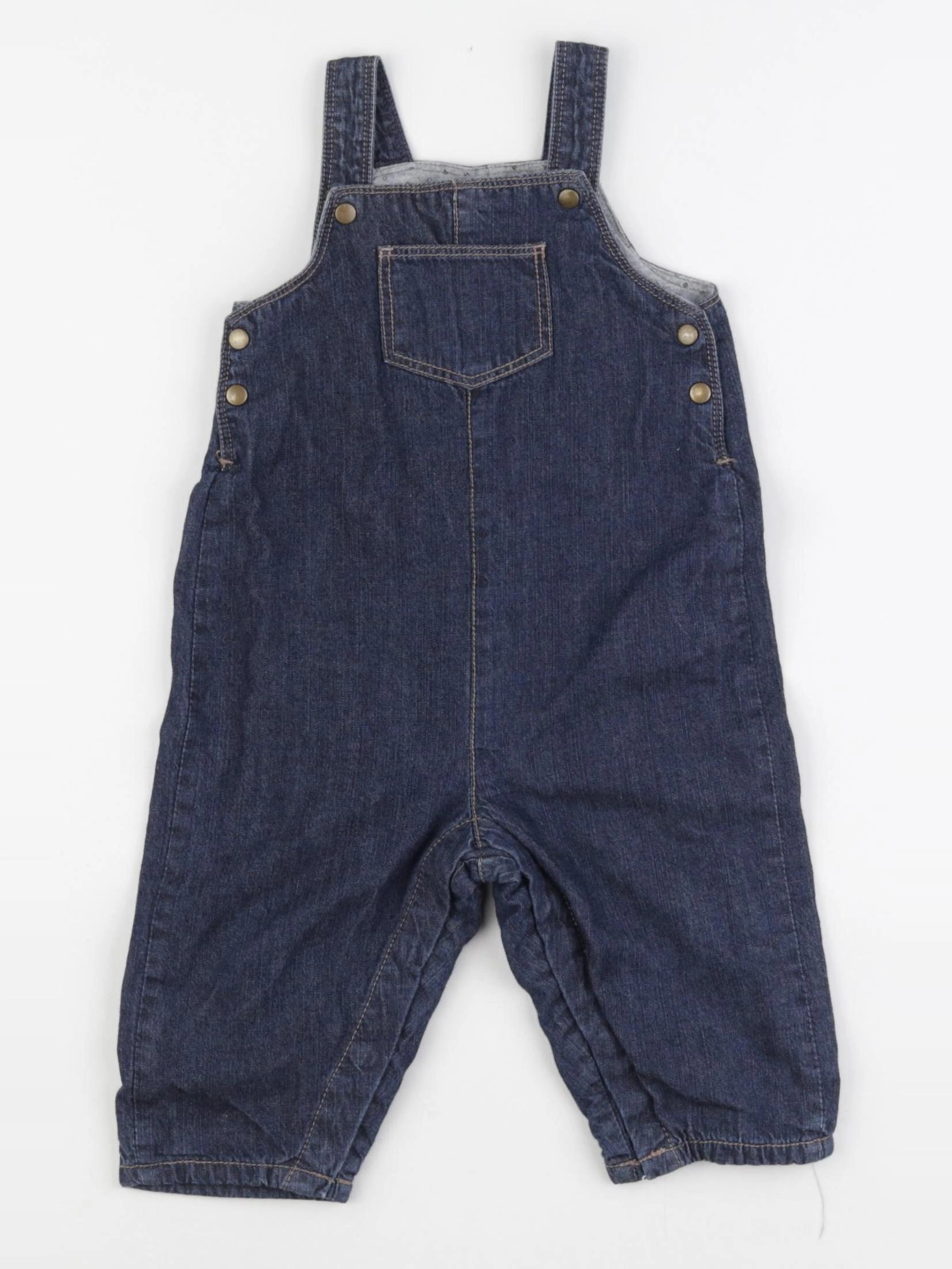 Boutchou - salopette doublé bleu - 6 mois