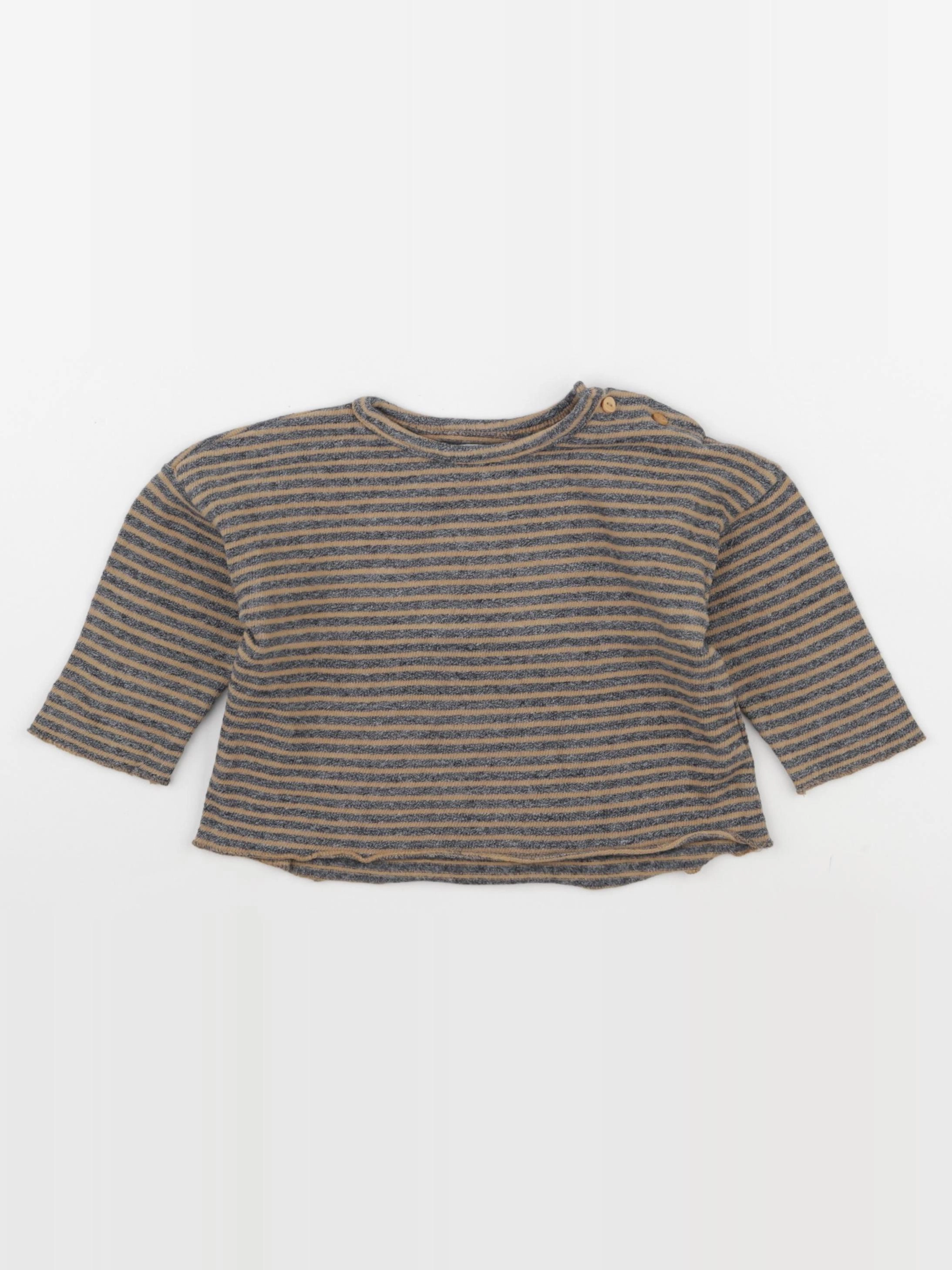 Play Up - pull gris, marron - 9 mois