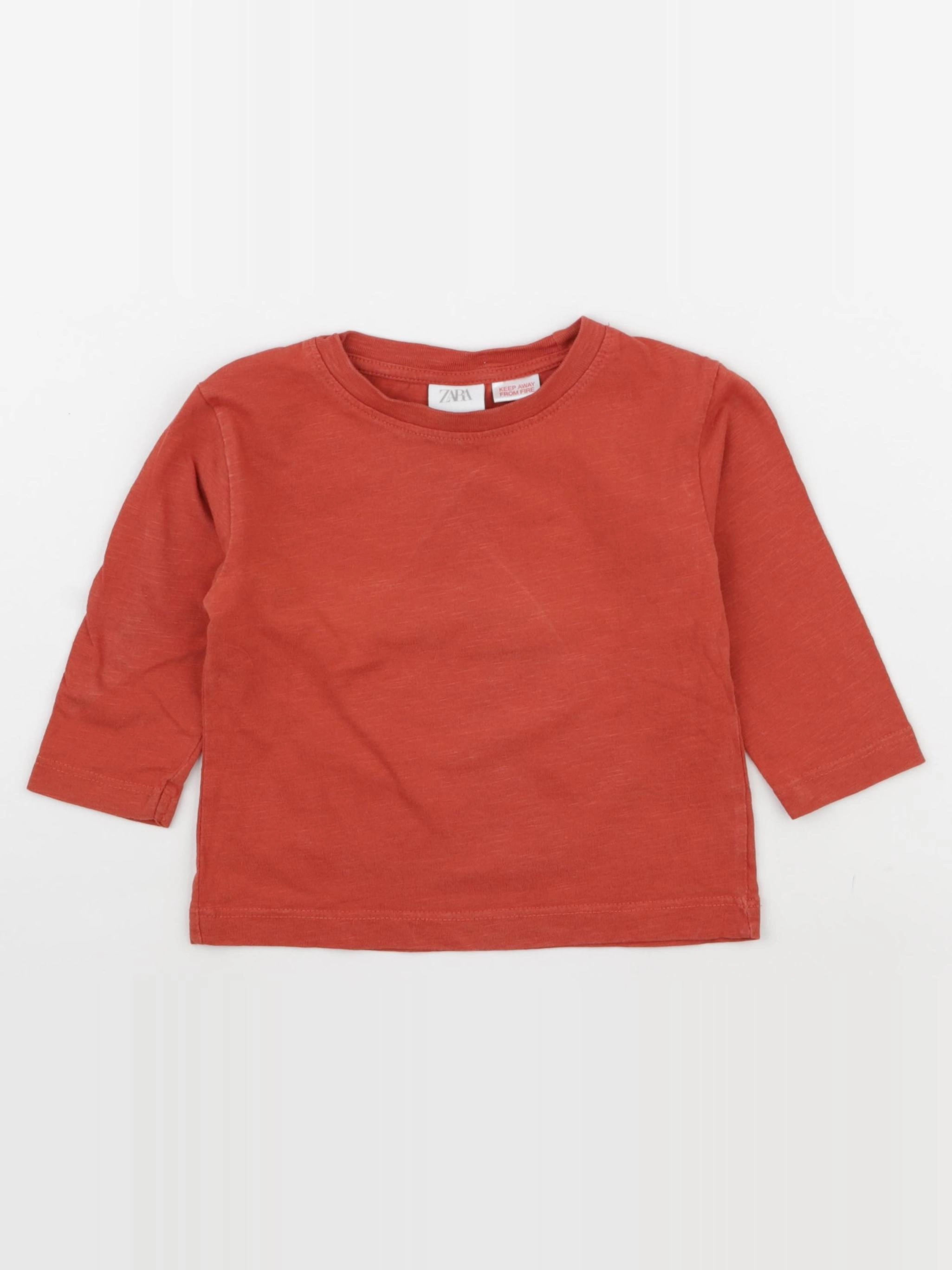 Zara - tee-shirt rouge - 9/12 mois