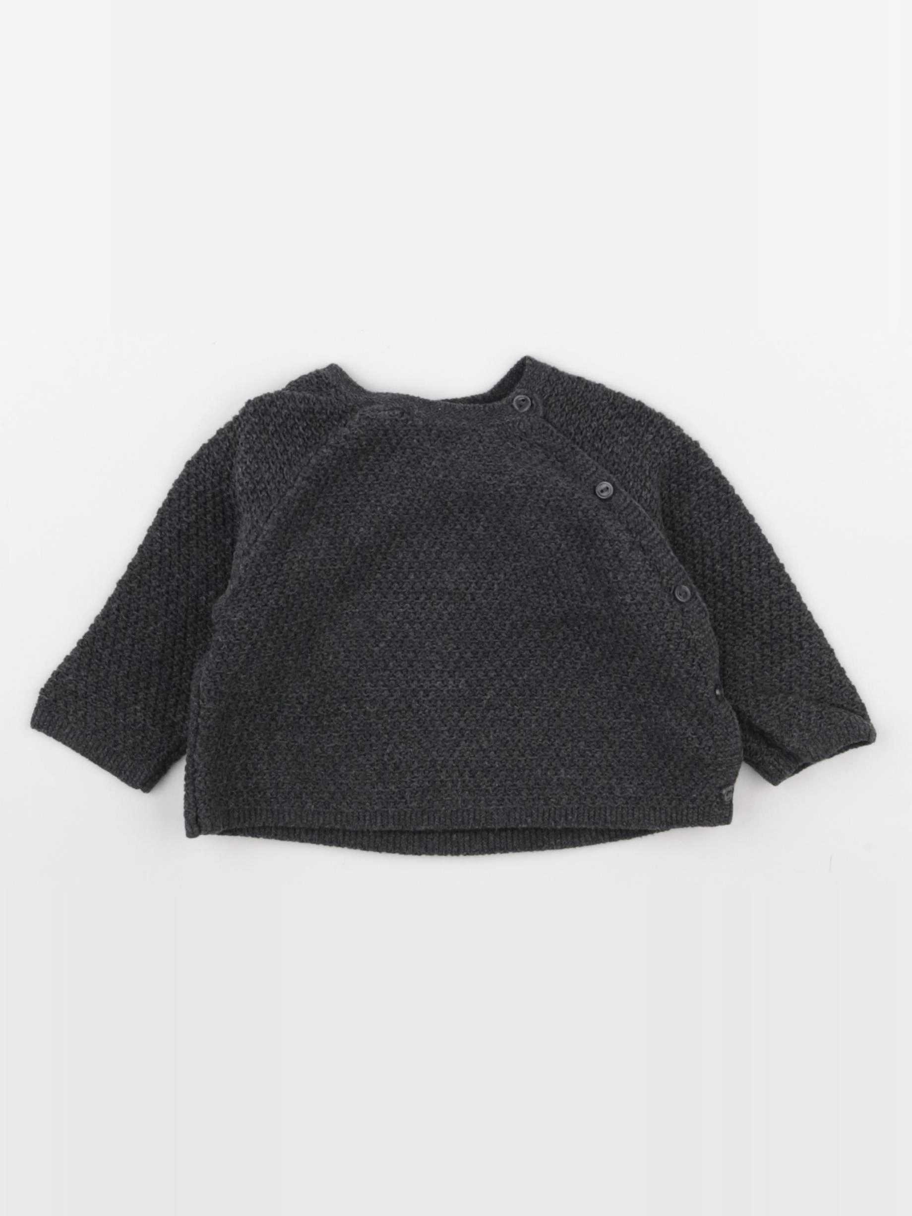 Zara - pull gris - 3/6 mois