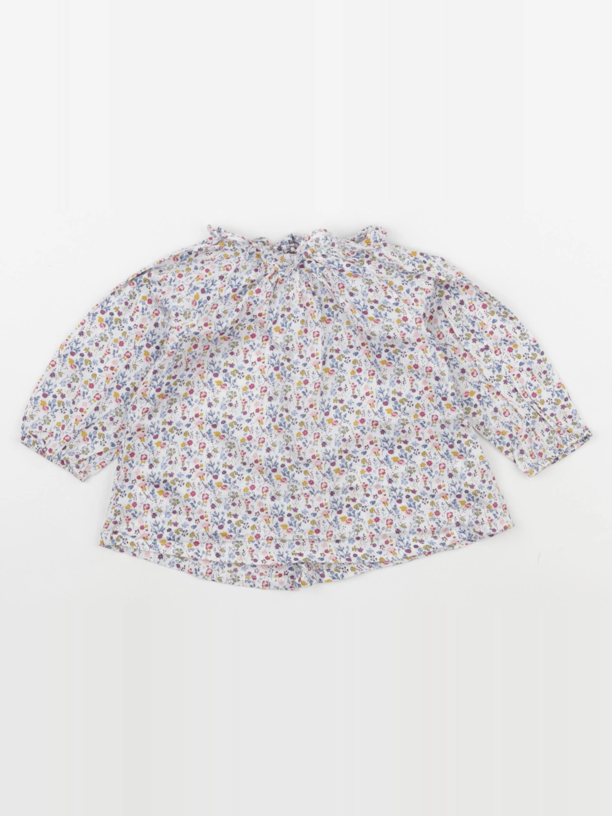 Boutchou - blouse multicolore - 9 mois