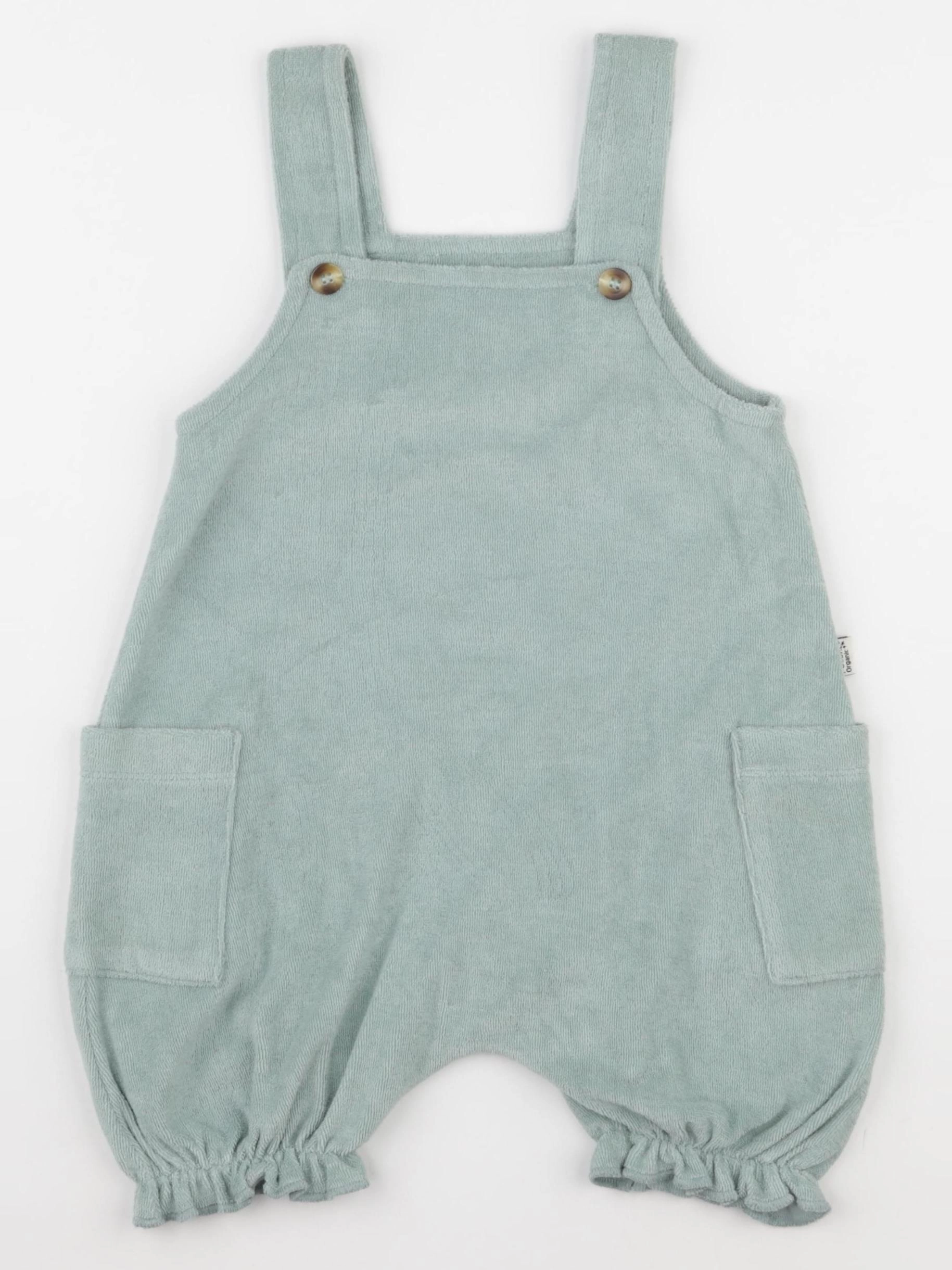 Poudre Organic - salopette vert - 18 mois