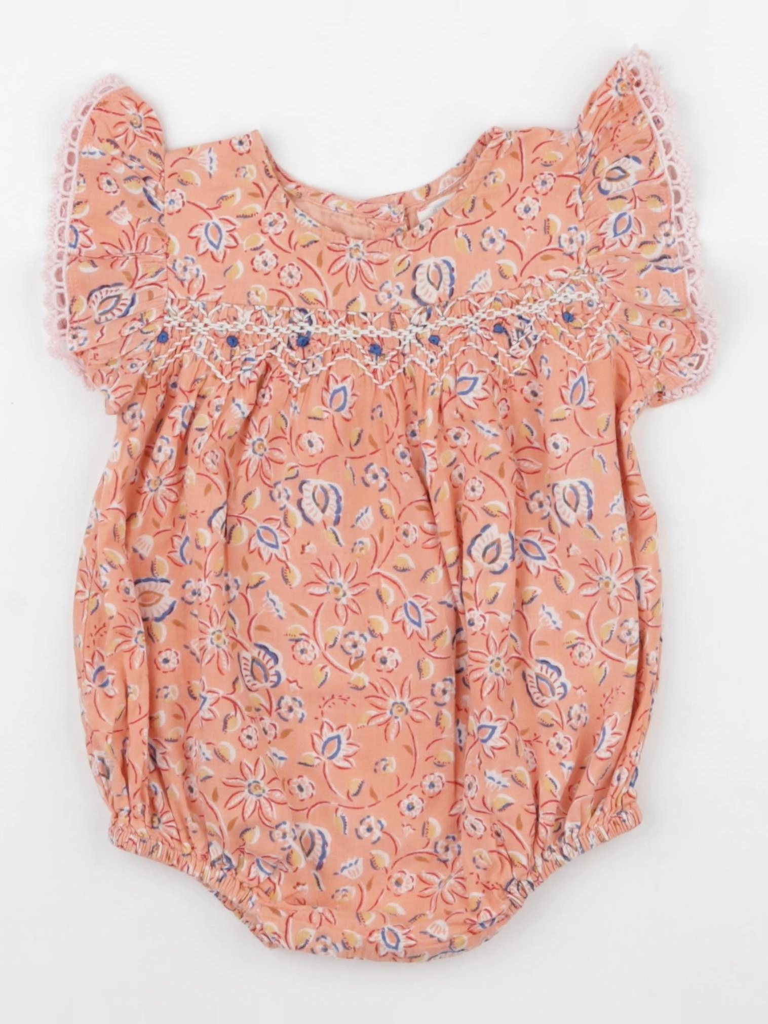 Bonheur du jour - combinaison orange - 12 mois