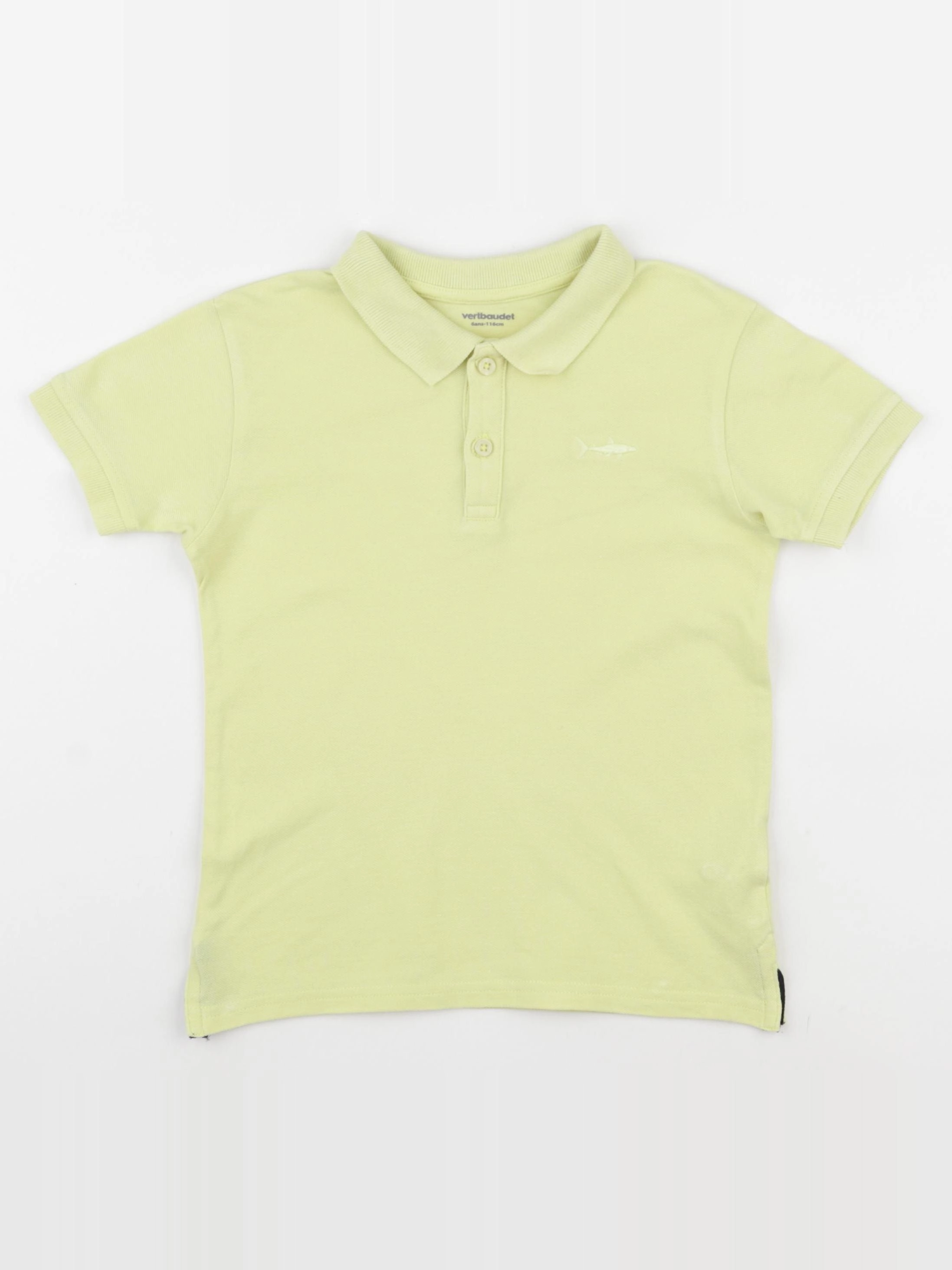 Vertbaudet - polo jaune - 6 ans
