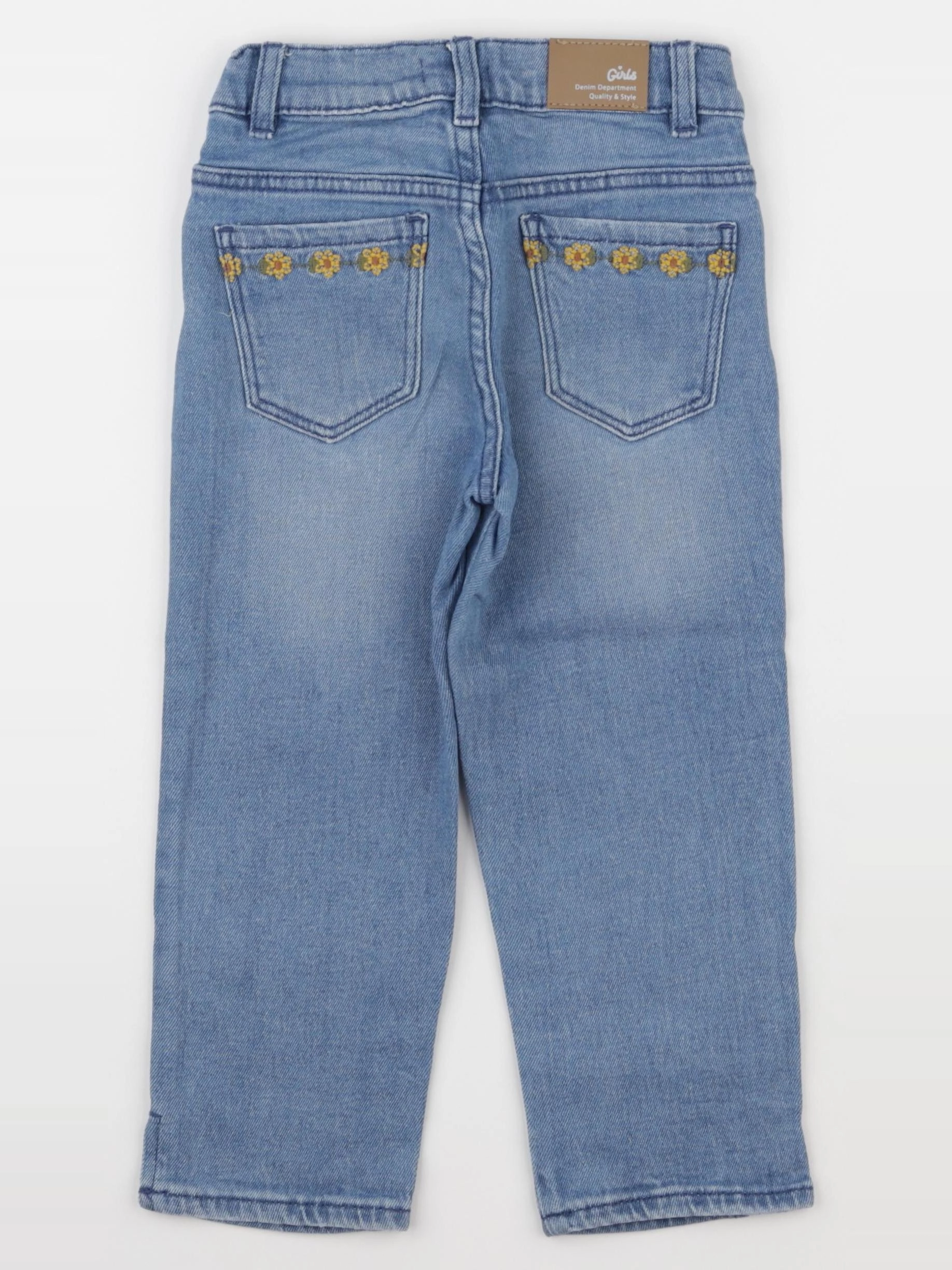 Vertbaudet - pantacourt bleu - 7 ans