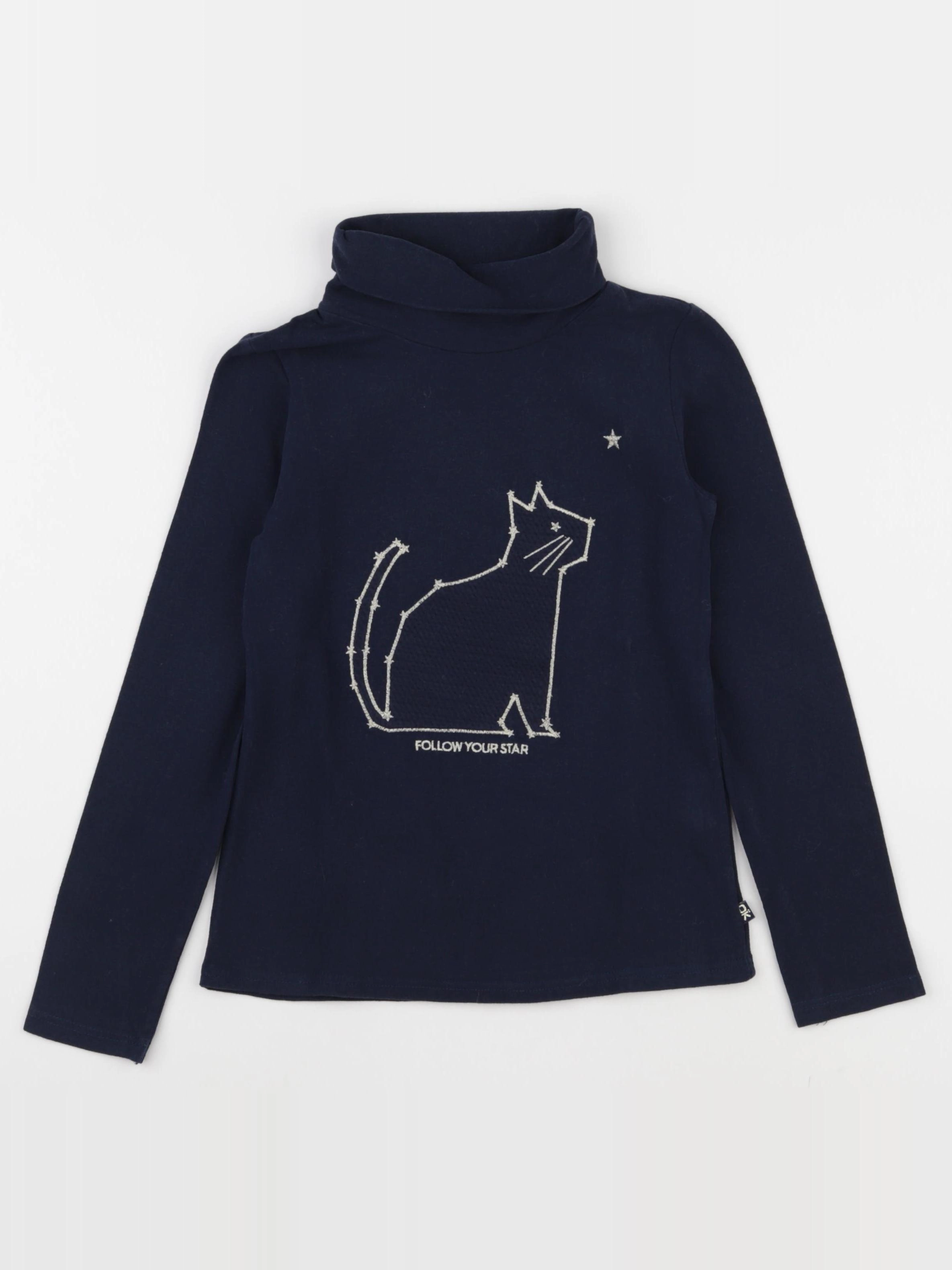 Okaidi - sous-pull bleu - 8 ans
