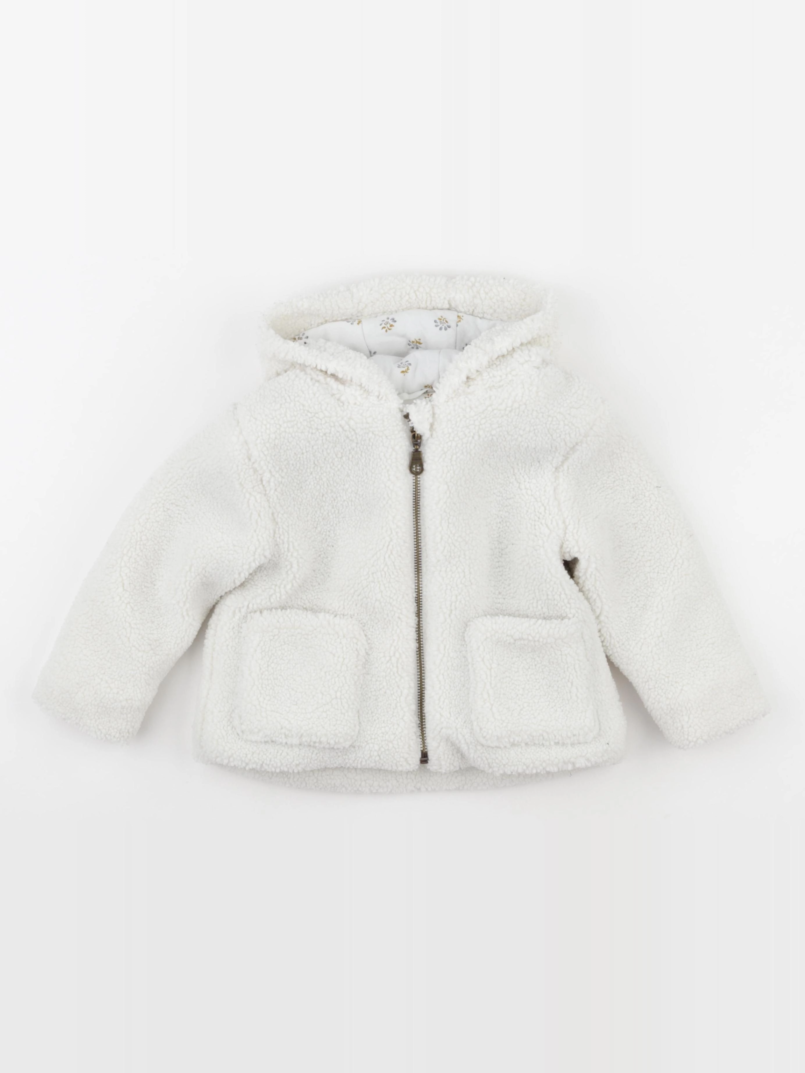 Vertbaudet - manteau blanc - 2 ans