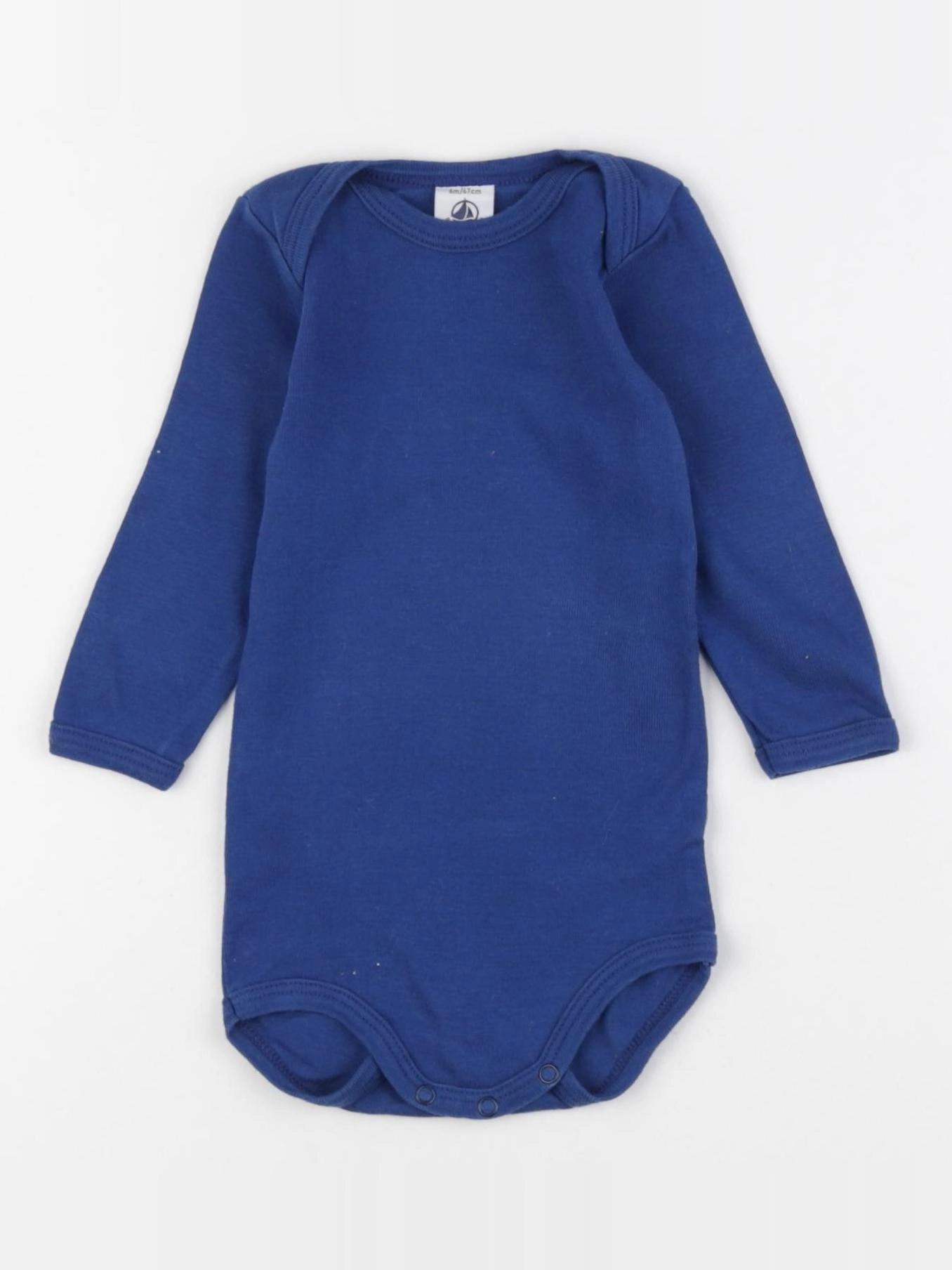 Petit Bateau - body bleu - 6 mois