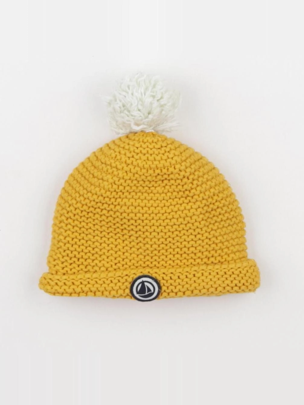 Petit Bateau - bonnet jaune - 3/6 mois