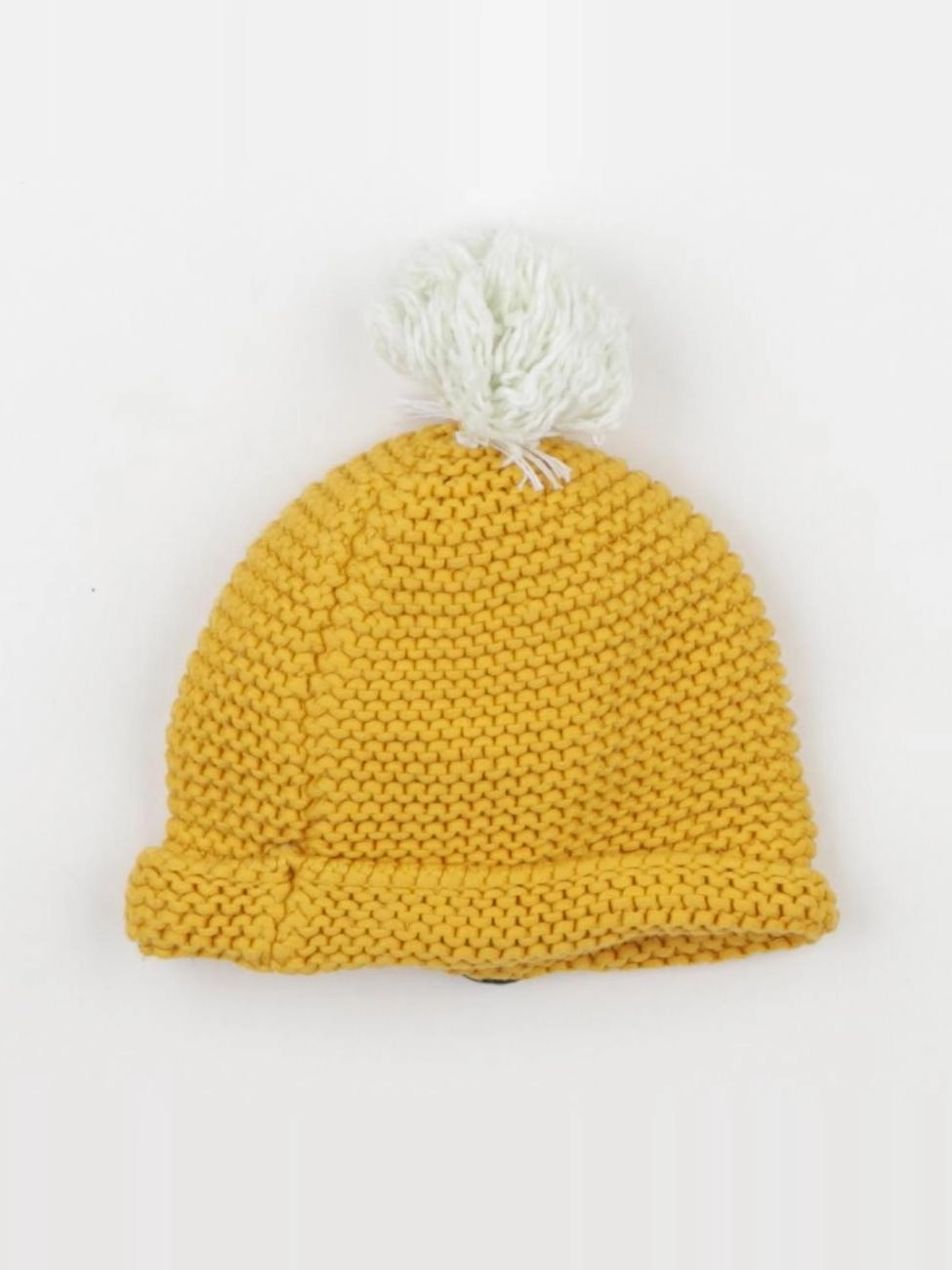 Petit Bateau - bonnet jaune - 3/6 mois