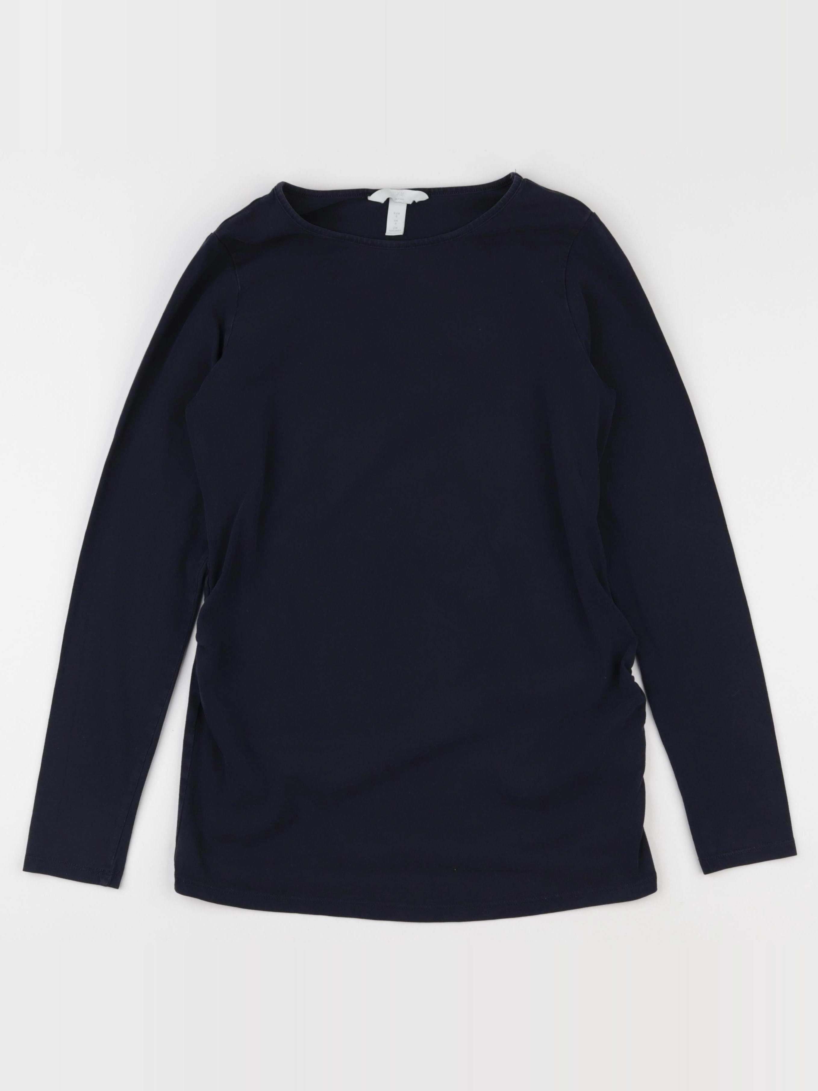H&M - tee-shirt grossesse bleu - 36 à 38