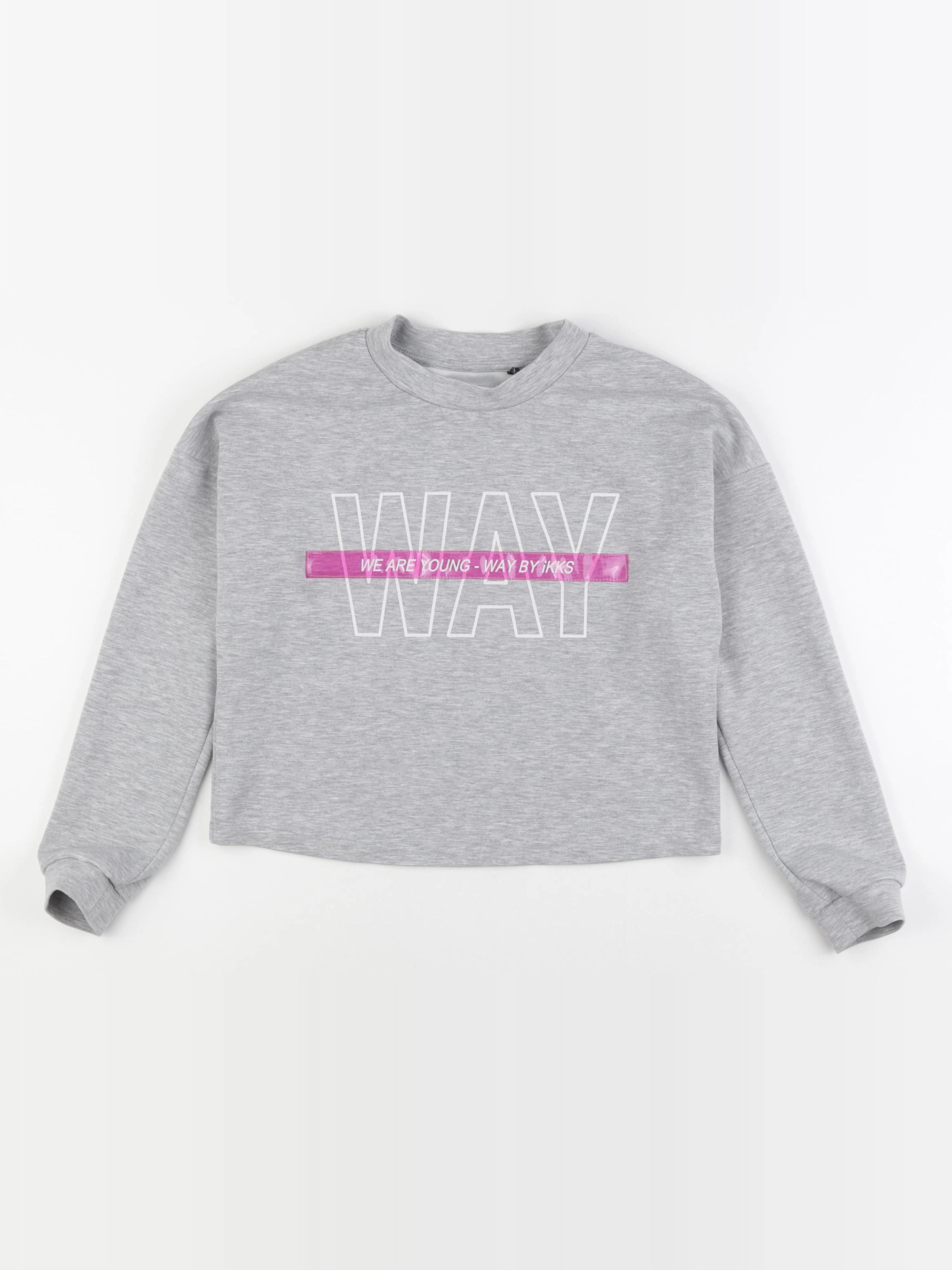 IKKS - sweat gris - 12 ans