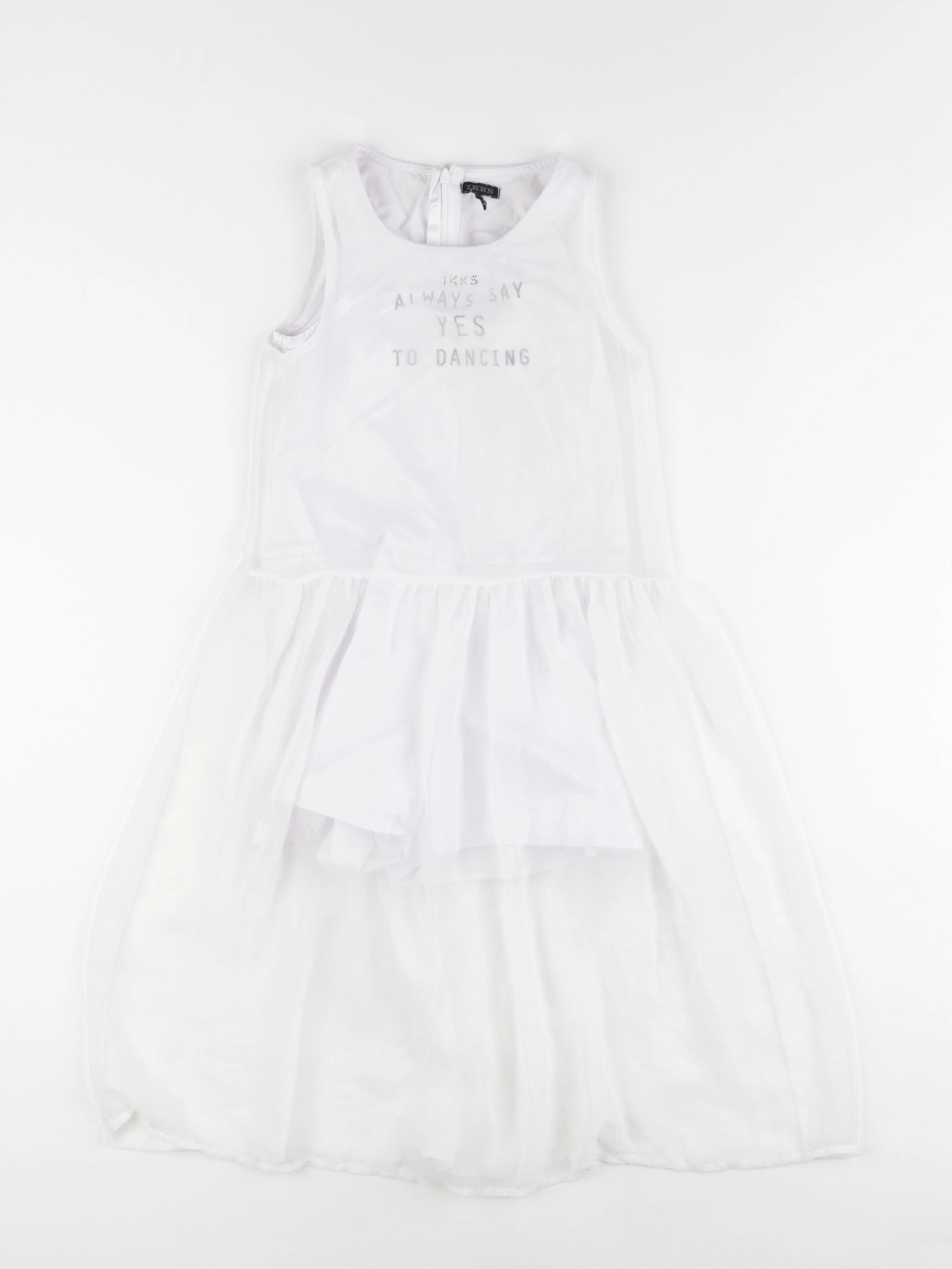 IKKS - robe blanc - 8 ans