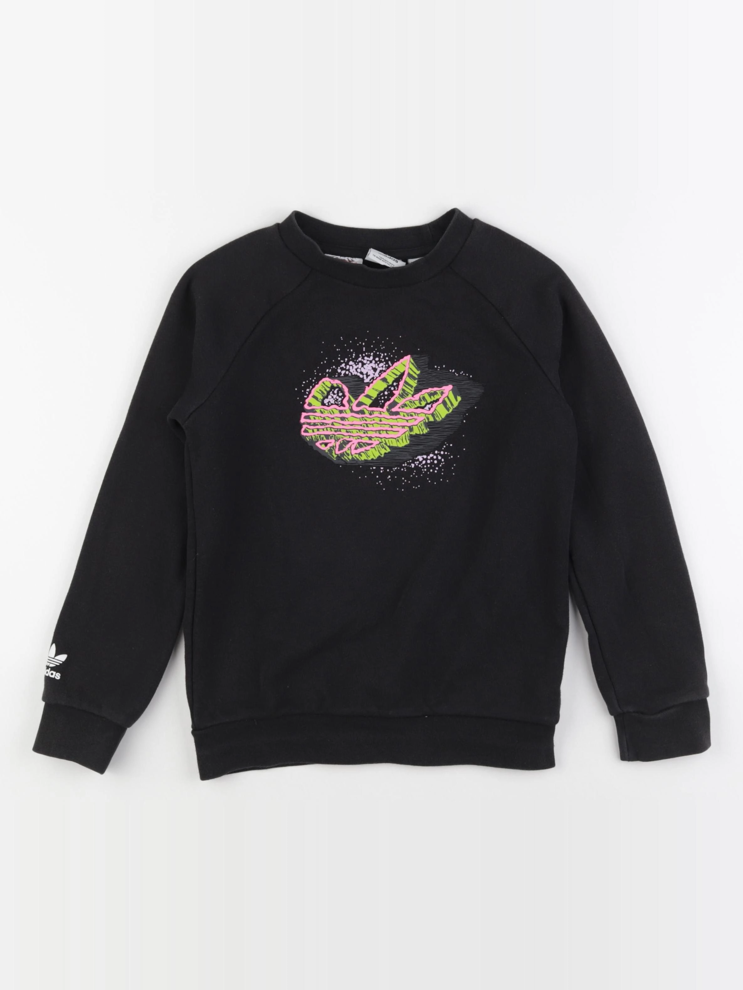Adidas - sweat noir - 7/8 ans