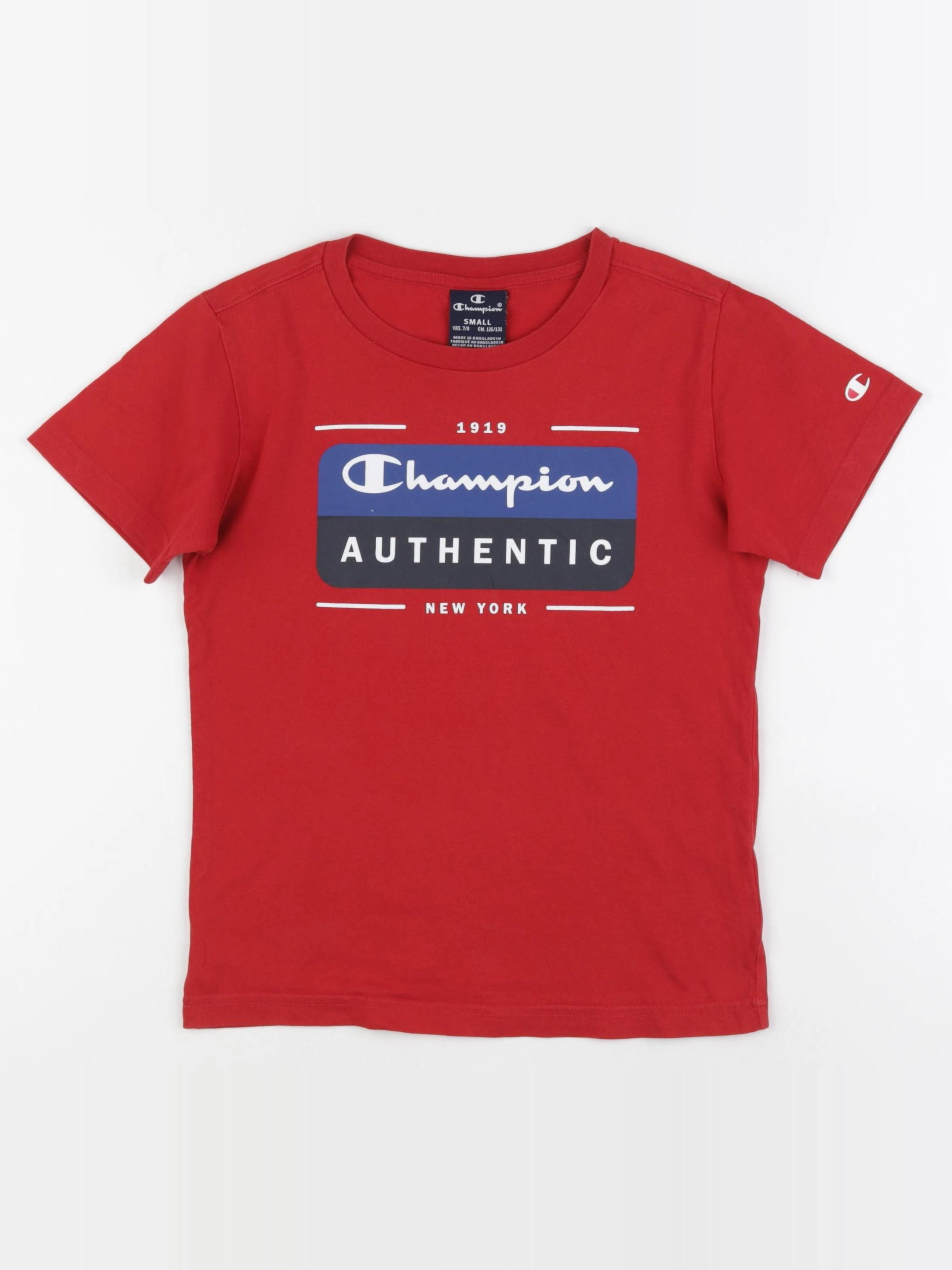 Champion  - tee-shirt rouge - 7/8 ans