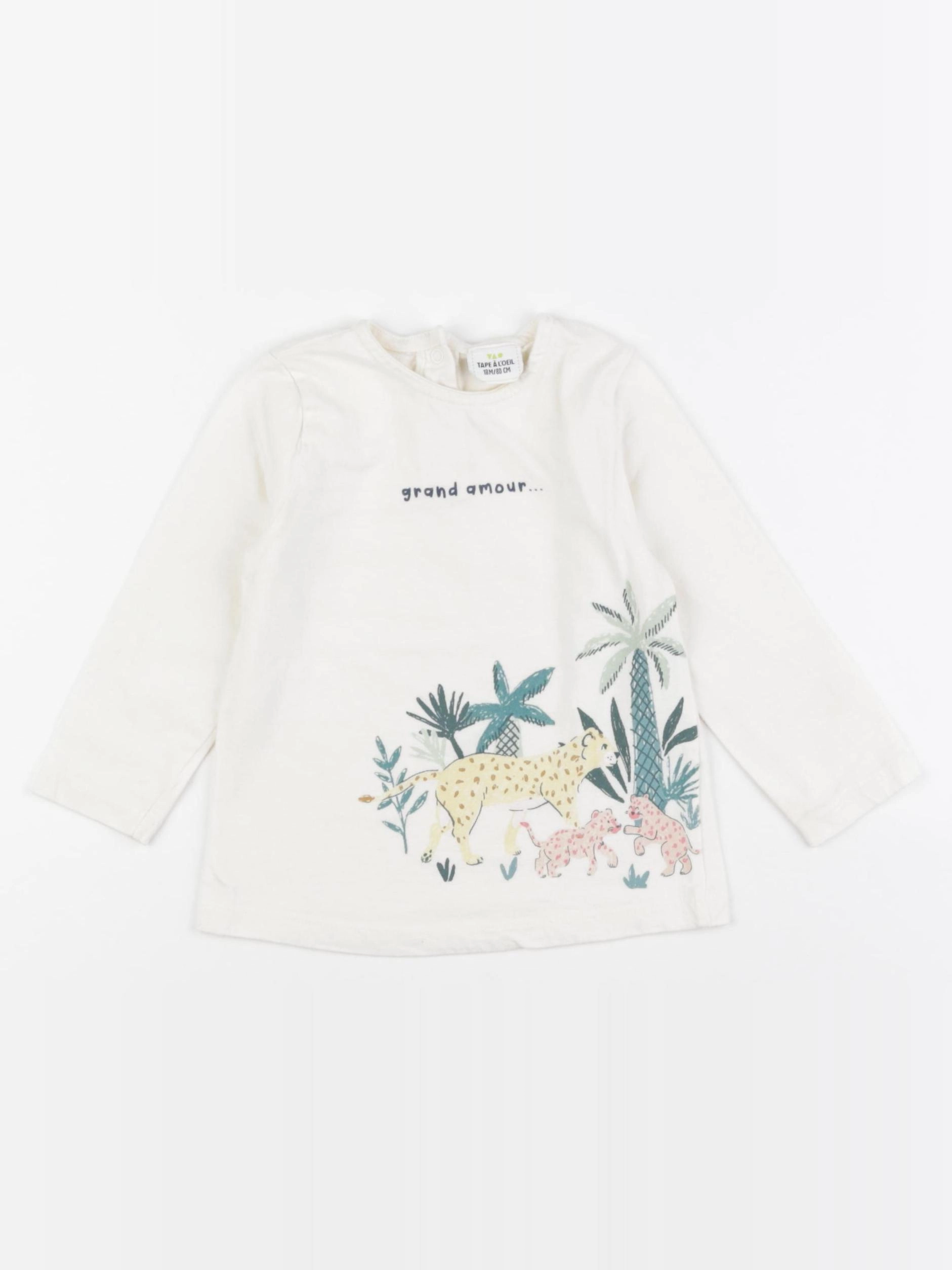 Tape à l'oeil - tee-shirt beige - 18 mois