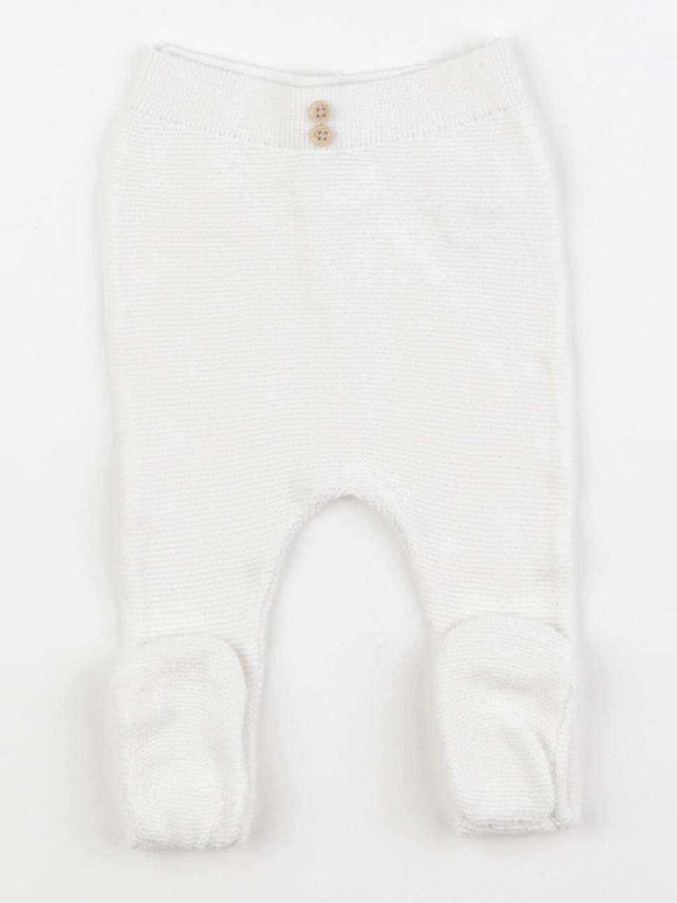 Vertbaudet - legging blanc - 1 mois