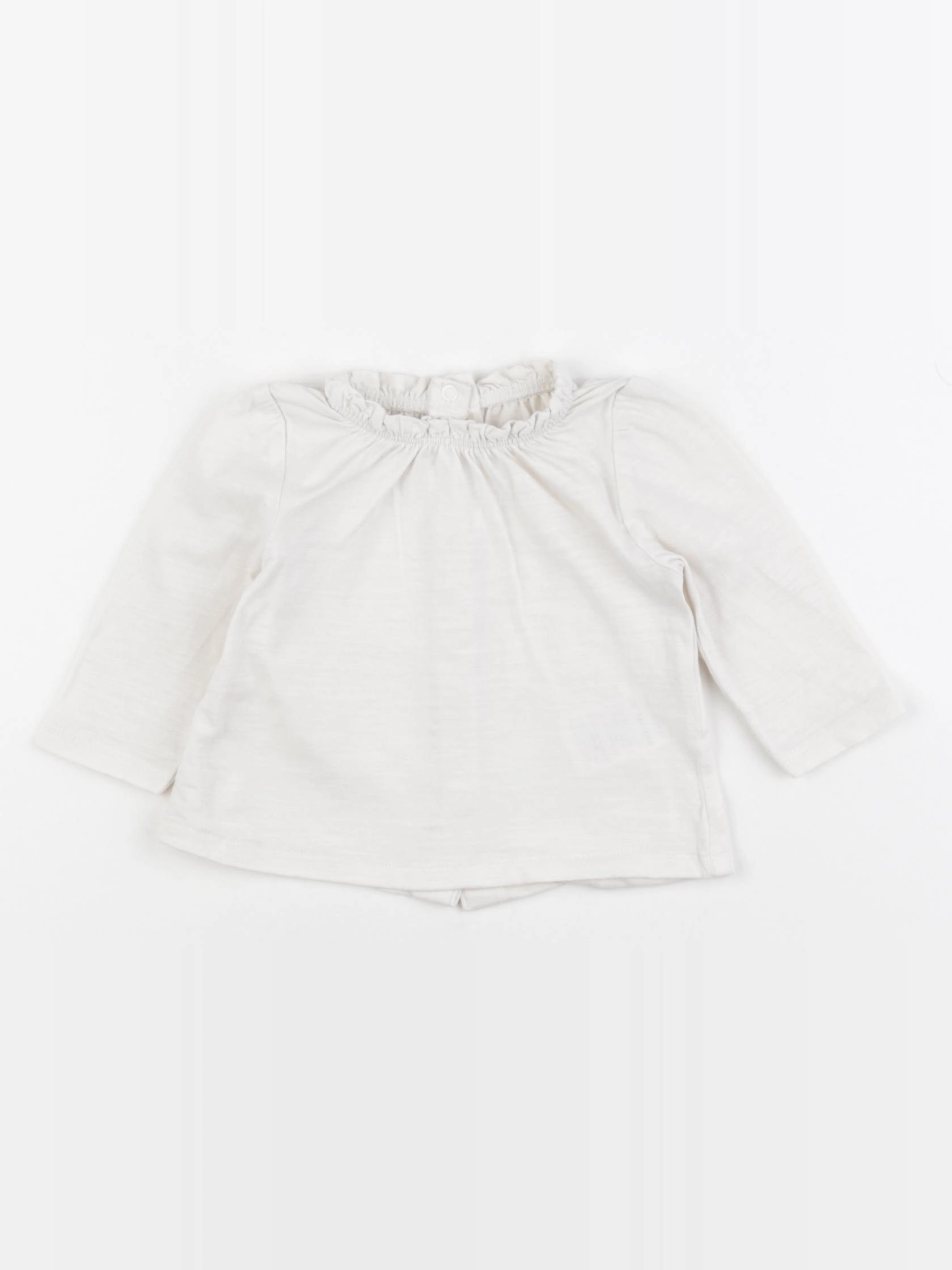 Vertbaudet - tee-shirt blanc - 3 mois