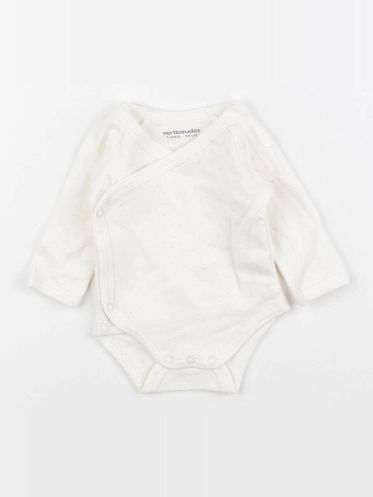 Vertbaudet - body blanc - 1 mois