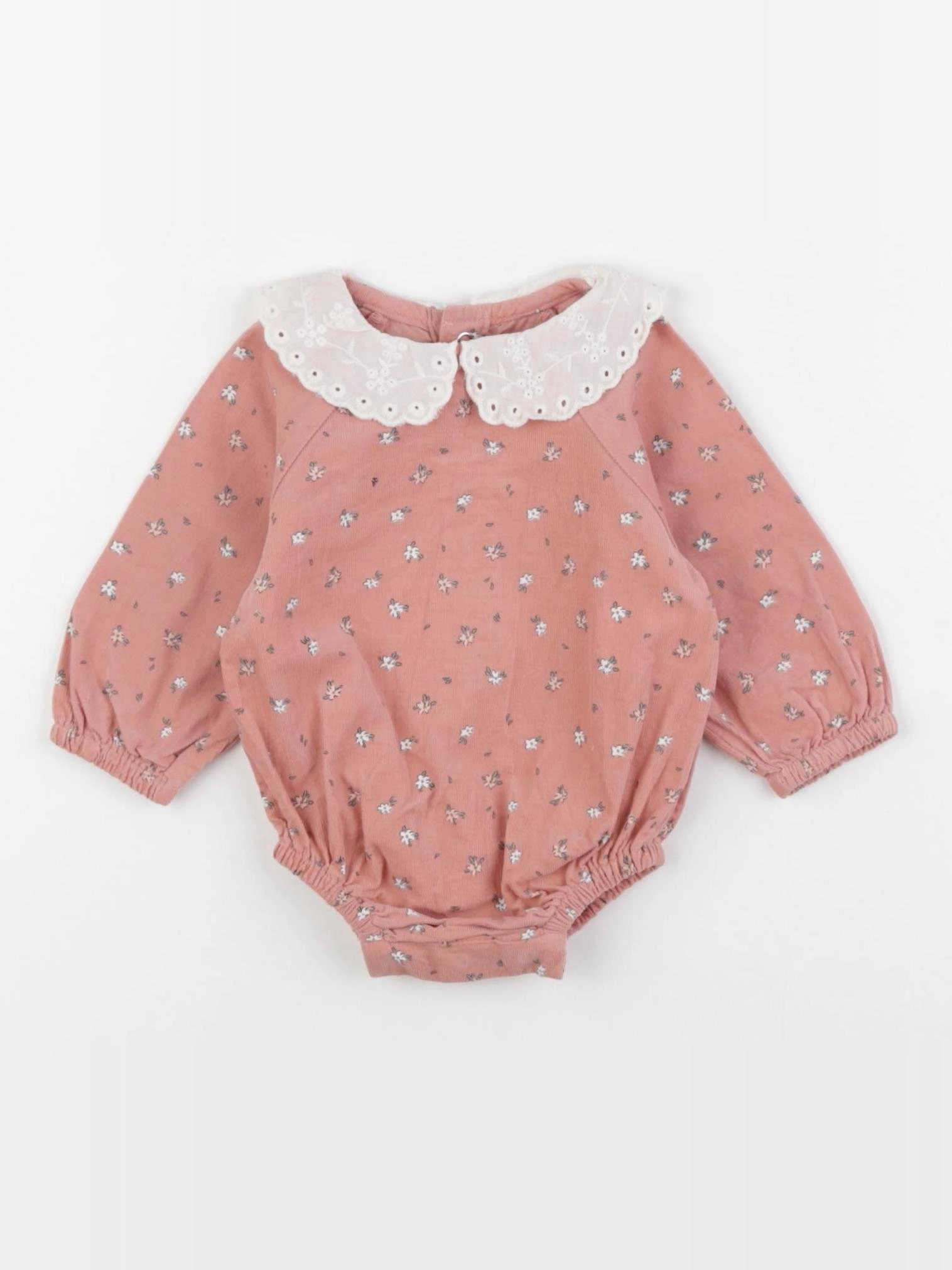 Vertbaudet - combinaison rose - 1 mois