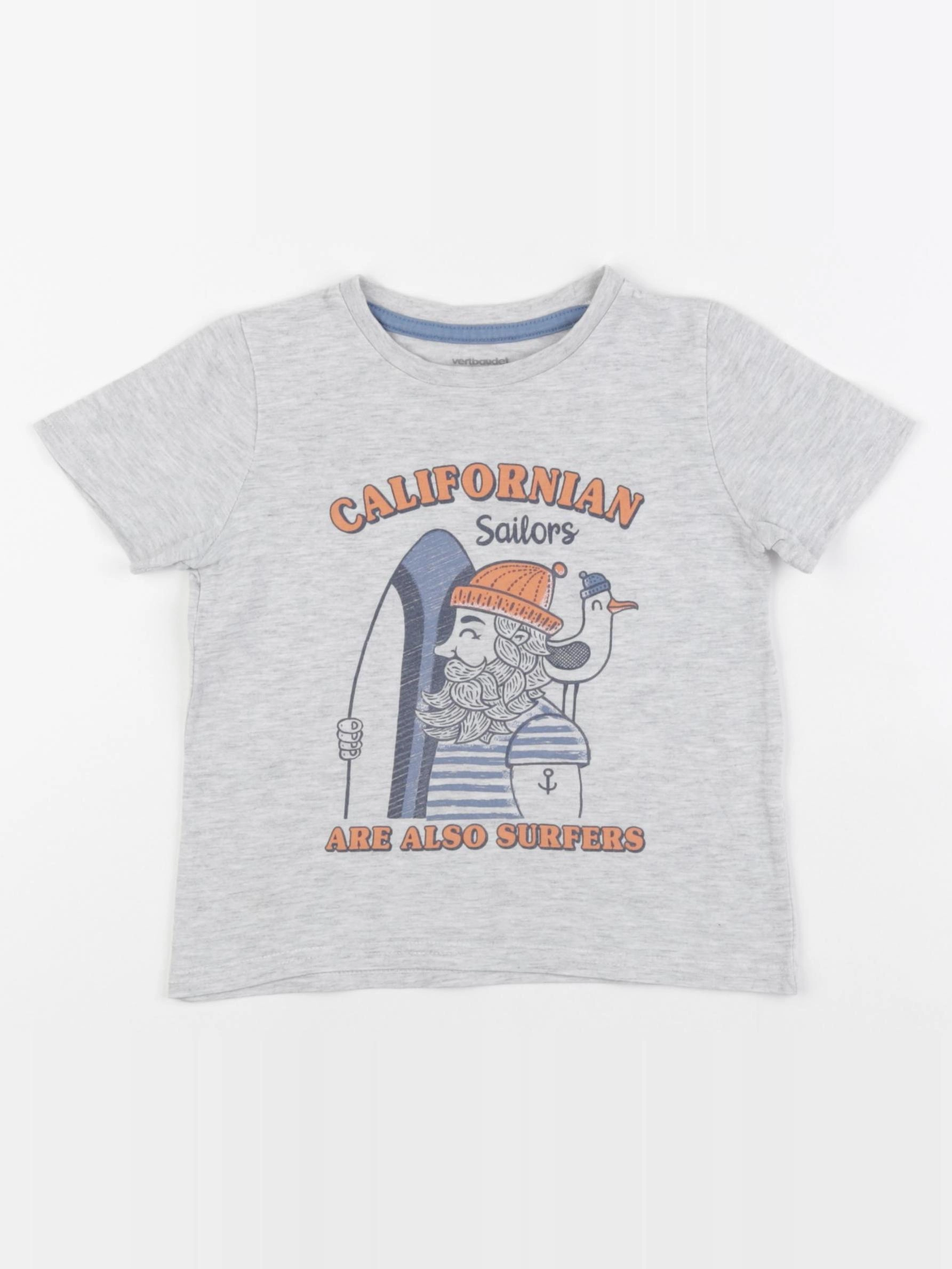 Vertbaudet - tee-shirt gris - 3 ans