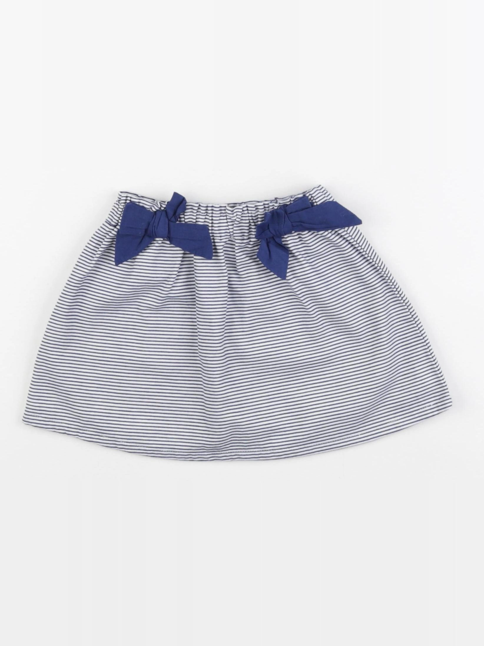 Vertbaudet - jupe bleu, blanc - 18 mois