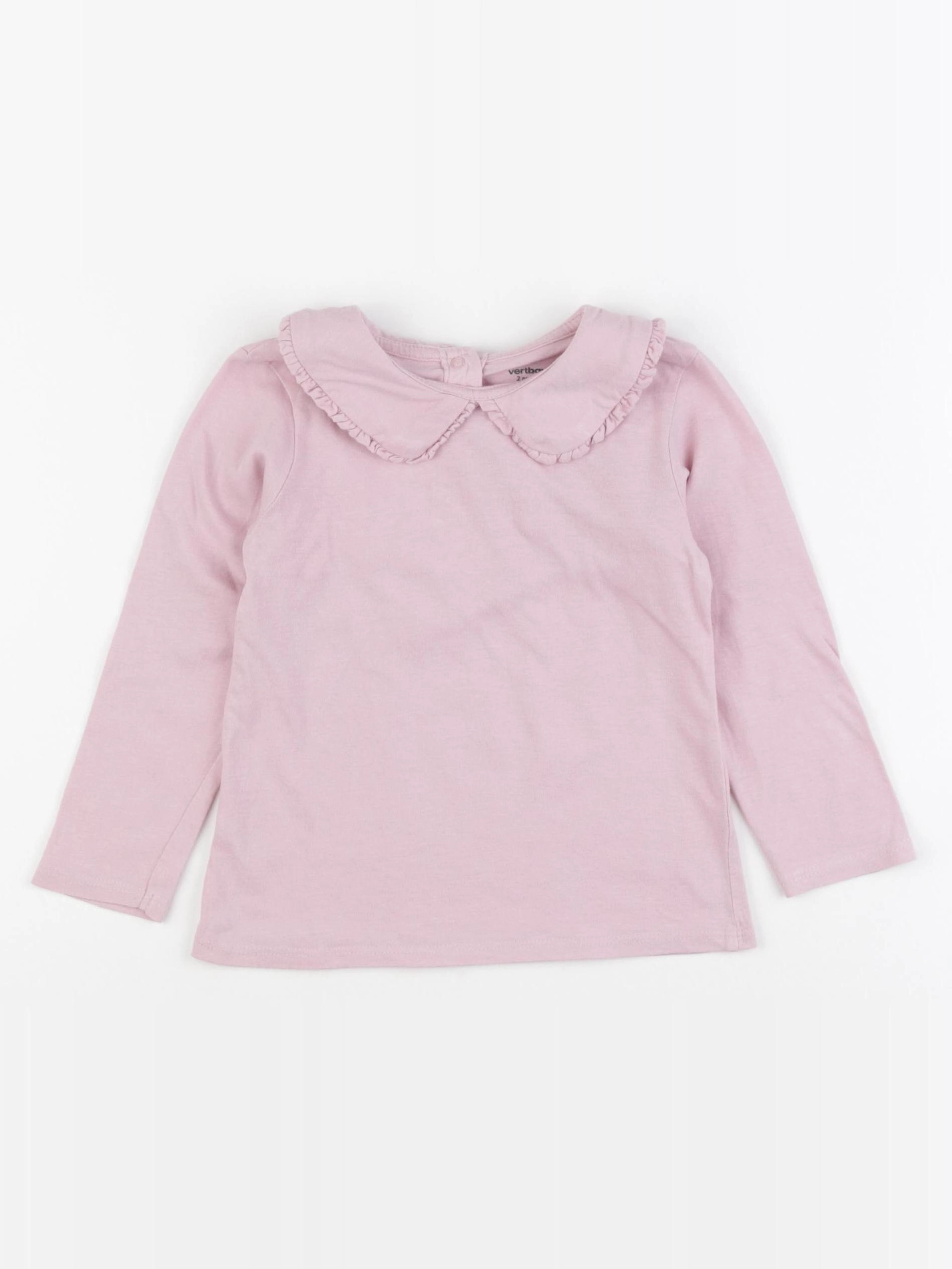 Vertbaudet - tee-shirt rose - 2 ans