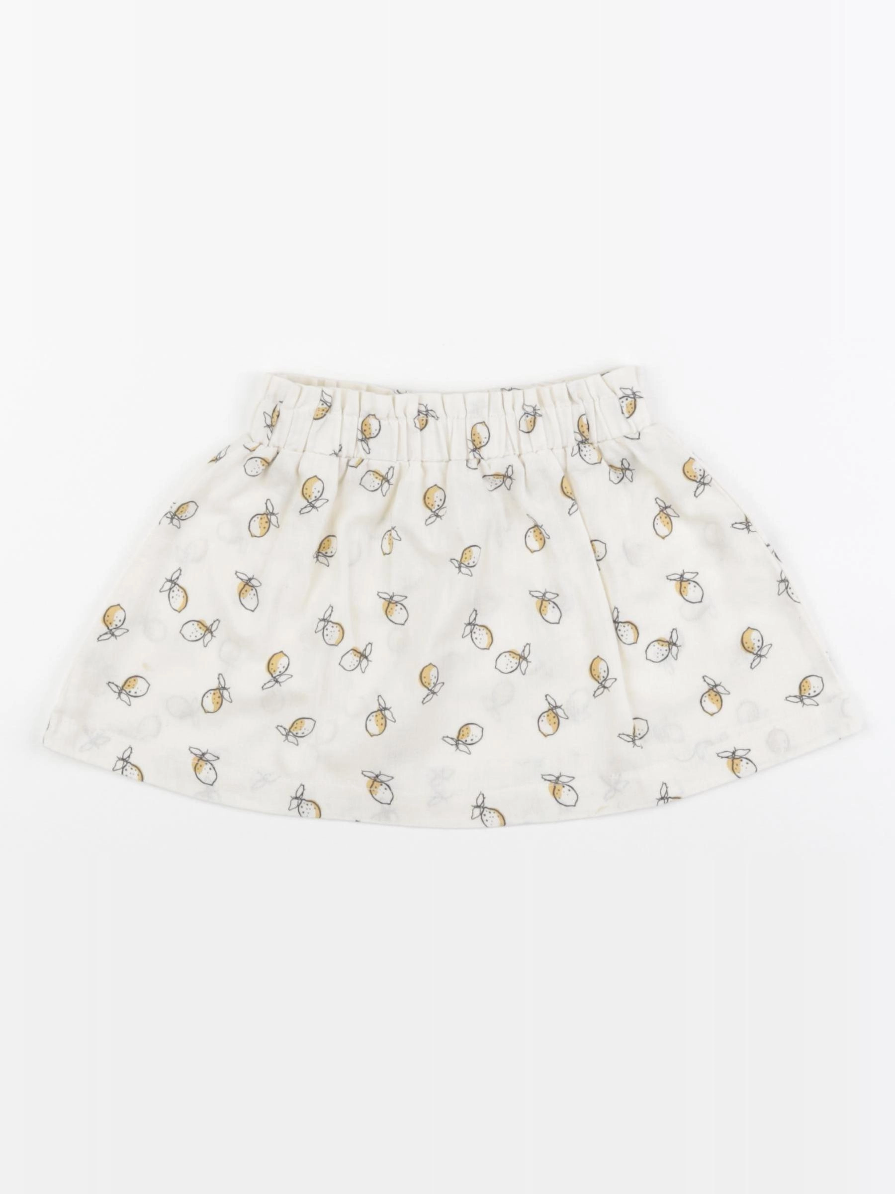 Vertbaudet - jupe beige, jaune - 18 mois