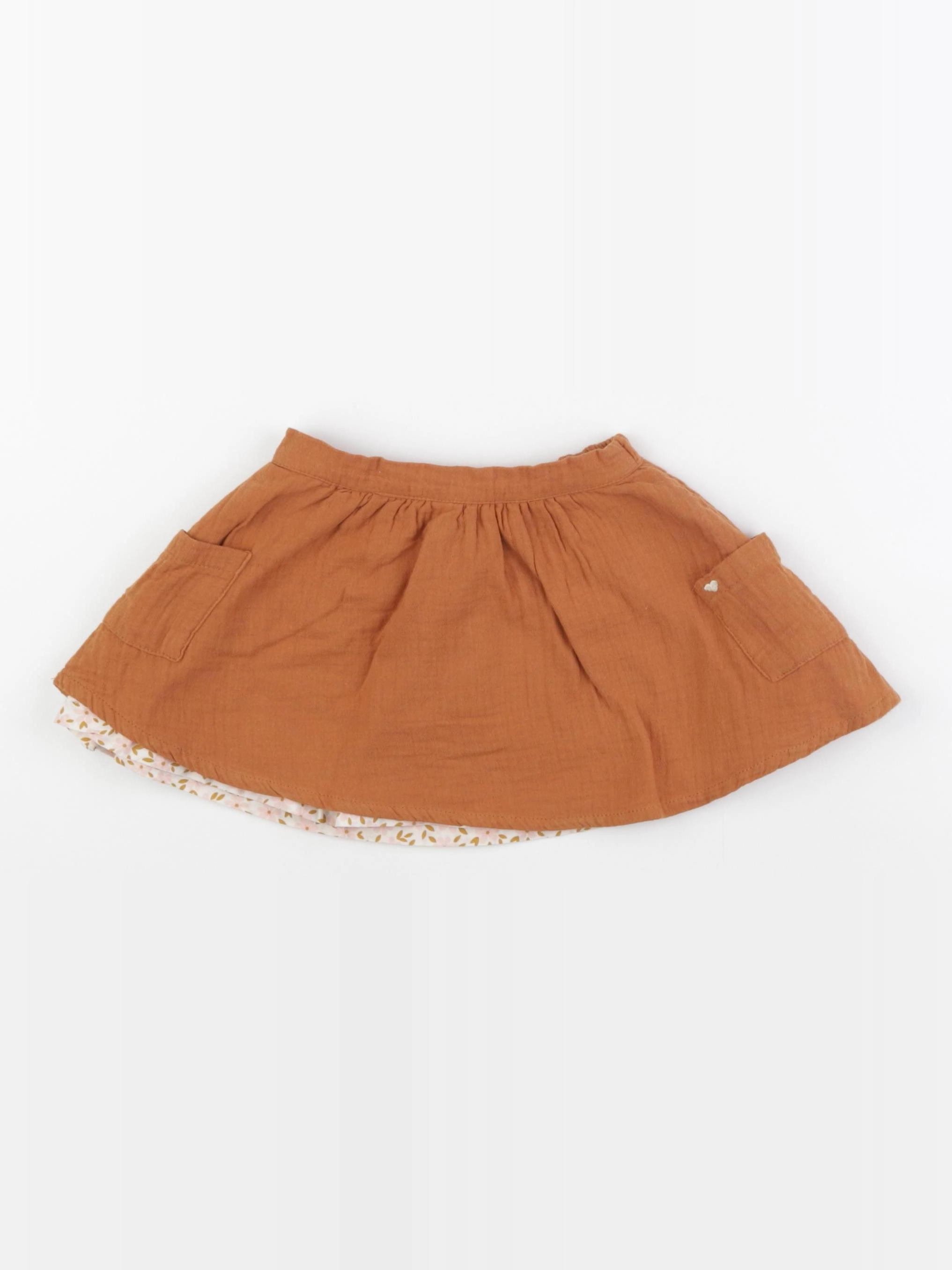 Vertbaudet - jupe marron - 2 ans