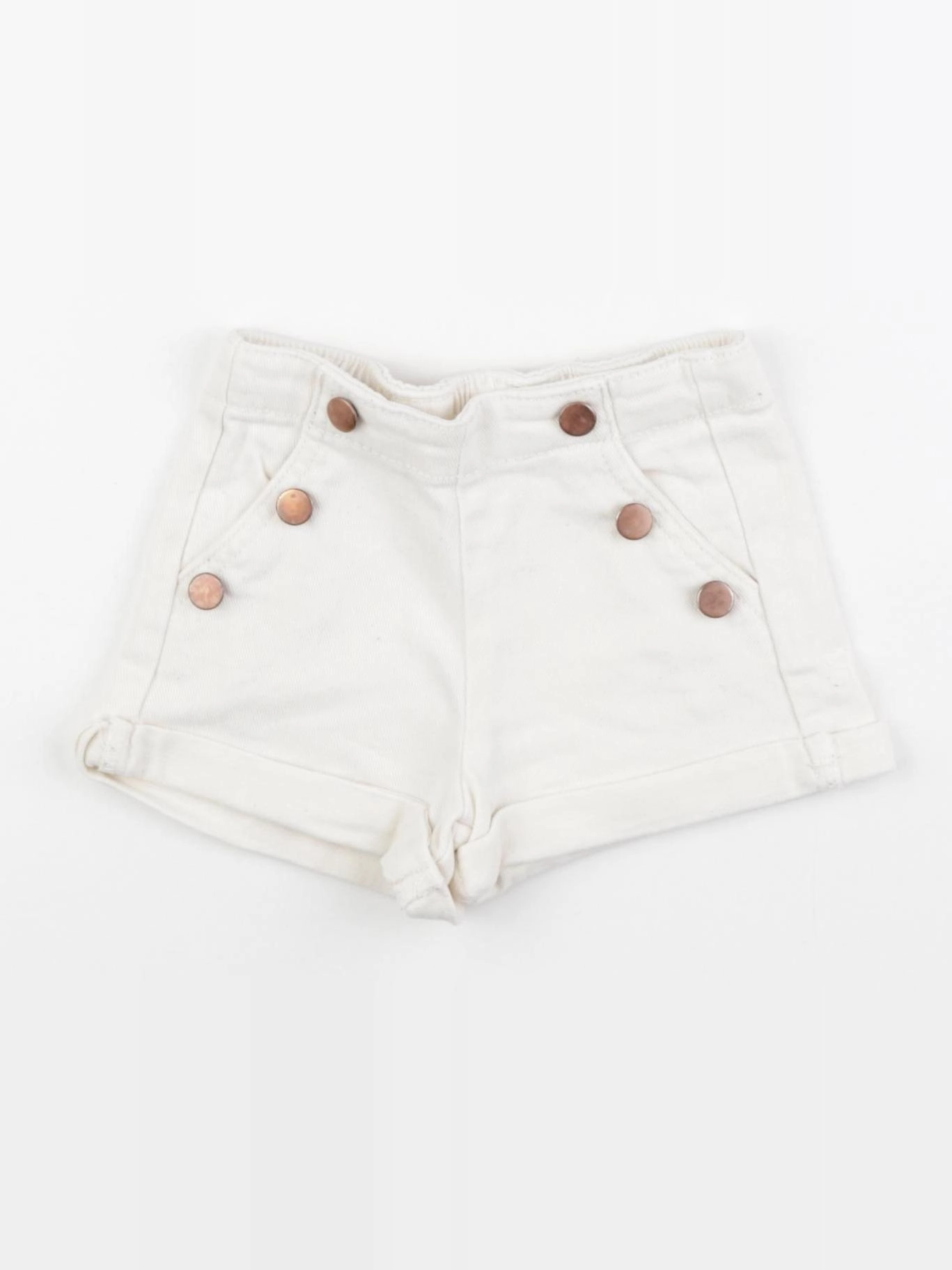 Vertbaudet - short blanc - 2 ans