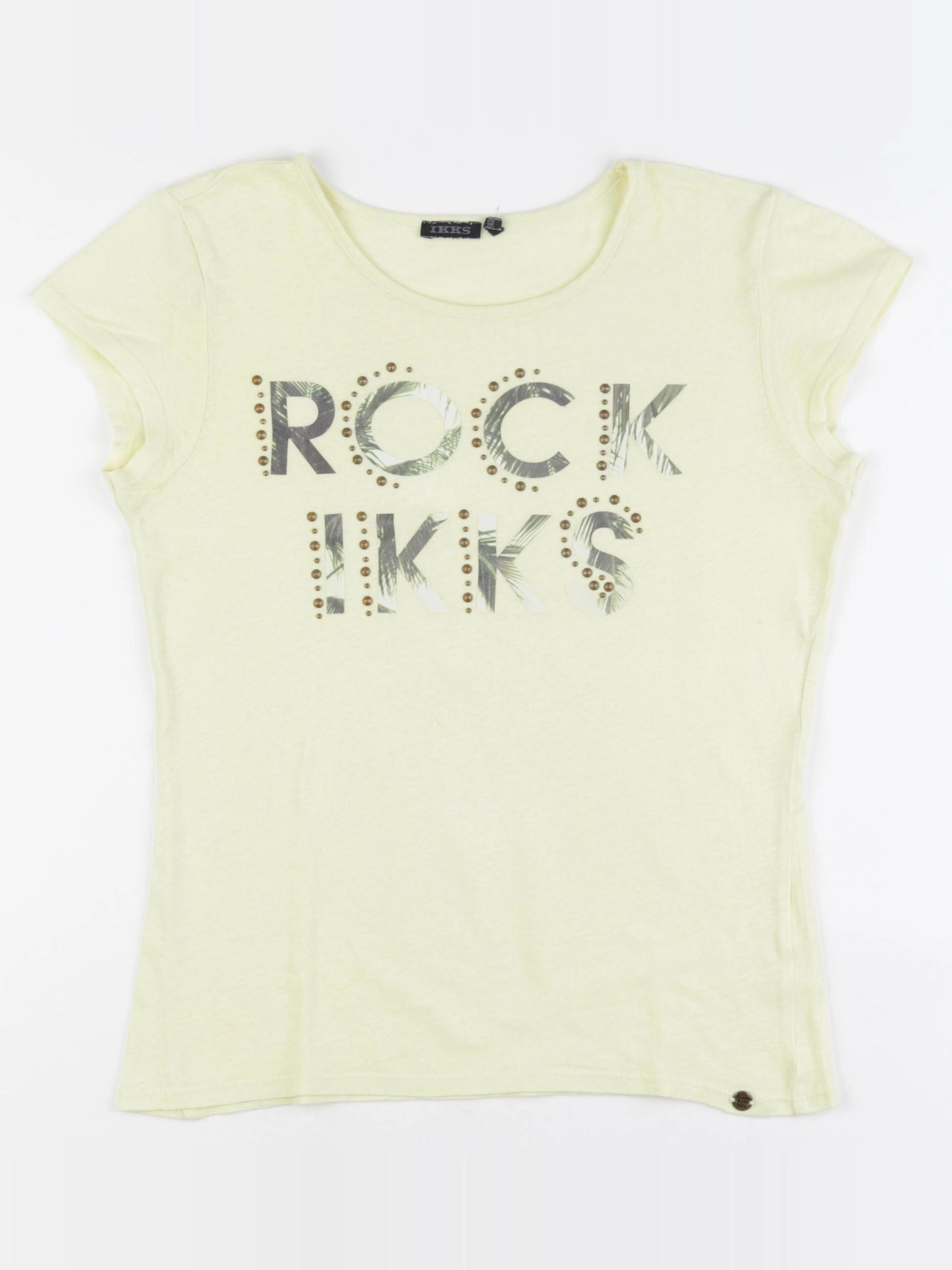 IKKS - tee-shirt jaune - 10 ans