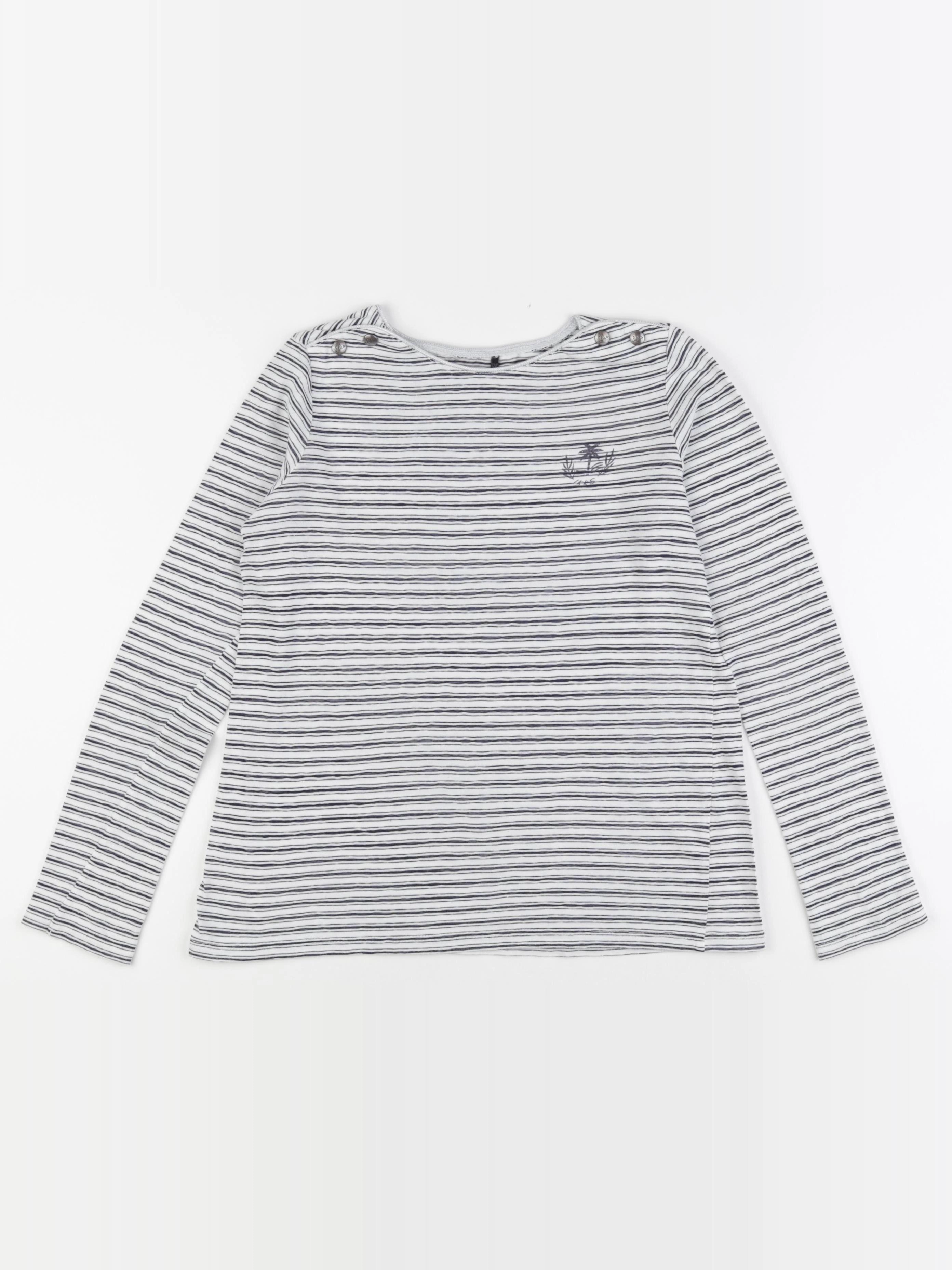 IKKS - tee-shirt blanc, bleu - 12 ans