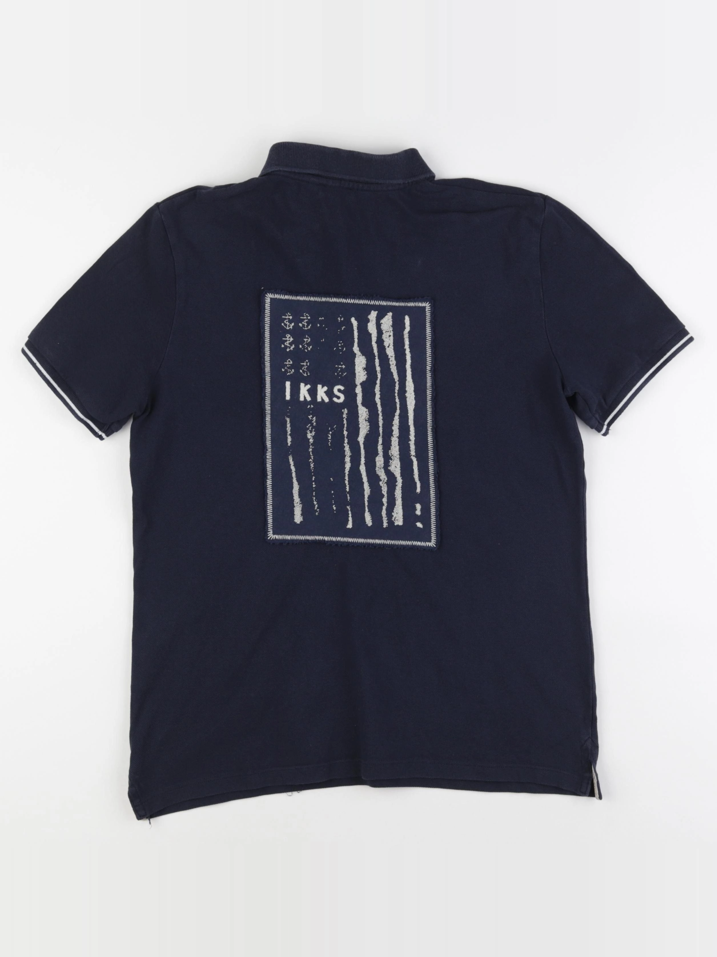 IKKS - polo imprimé au dos bleu - 14 ans