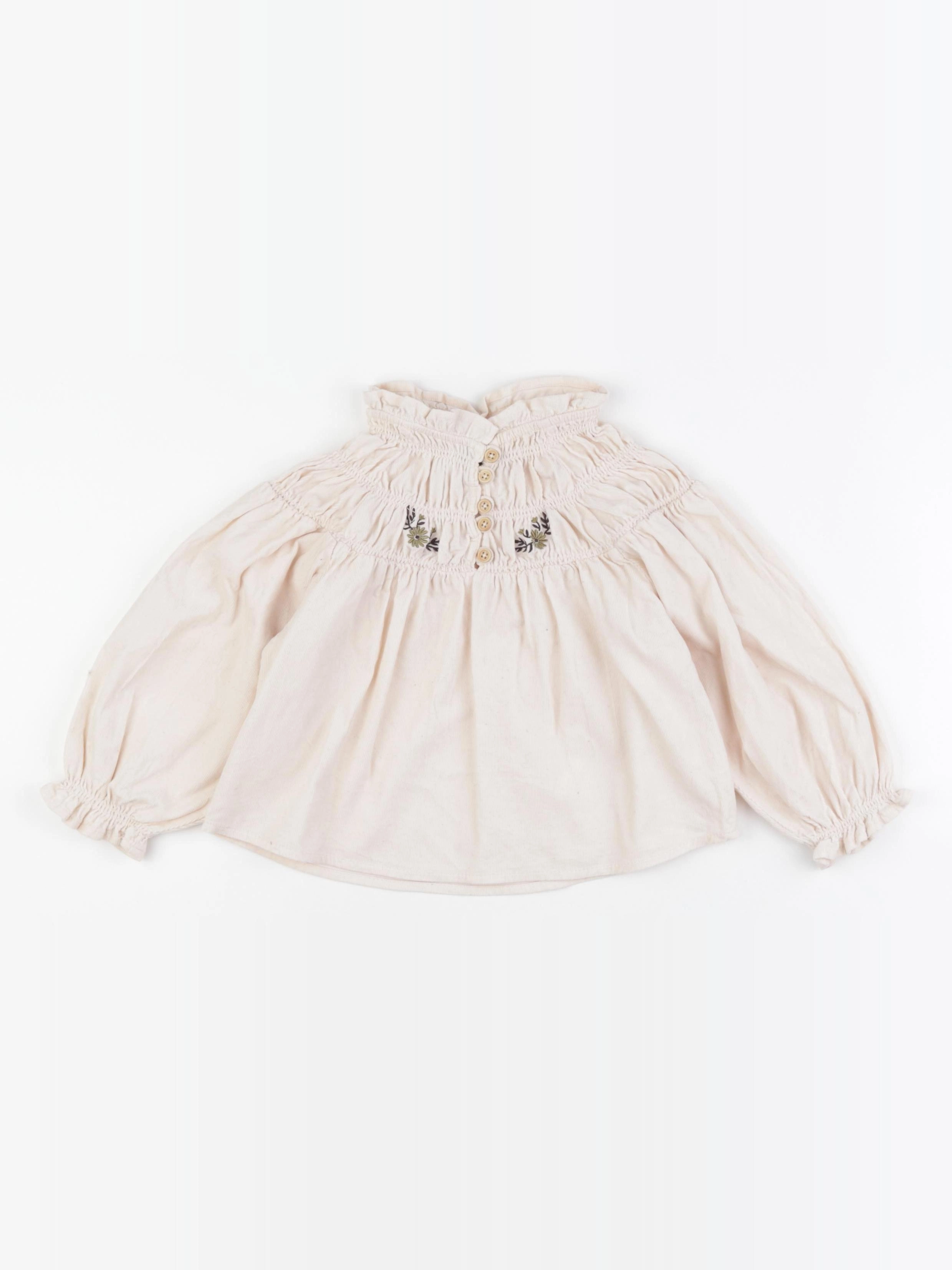 Monoprix - blouse beige - 4 ans