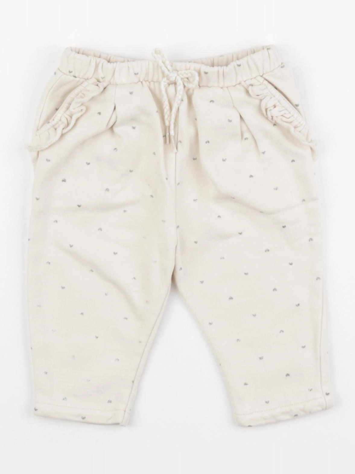 Vertbaudet - pantalon beige - 9 mois