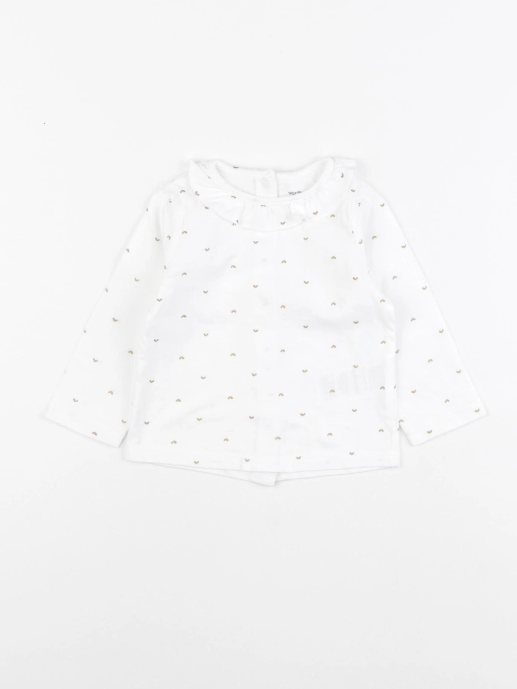Vertbaudet - tee-shirt blanc - 6 mois