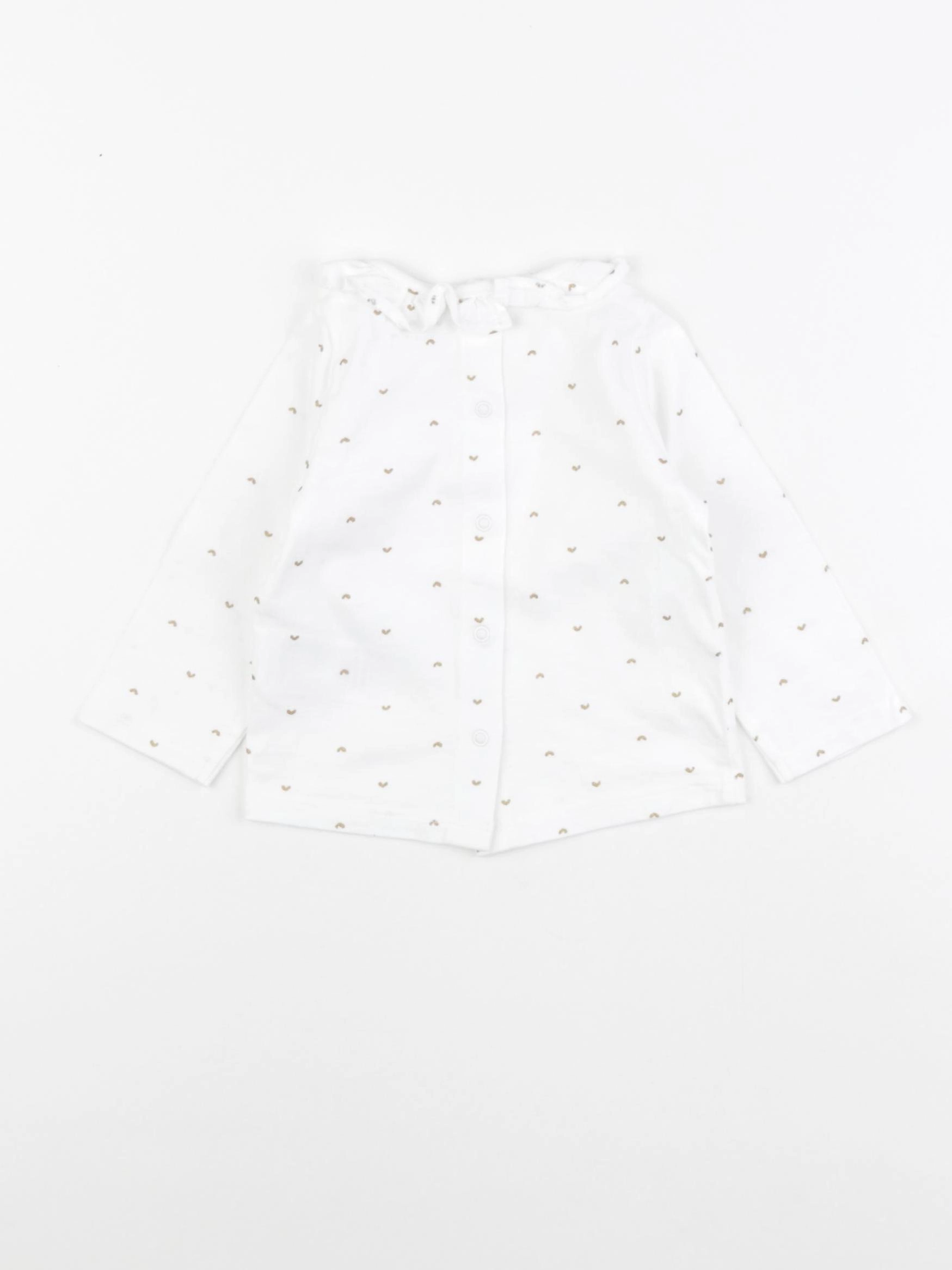 Vertbaudet - tee-shirt blanc - 6 mois