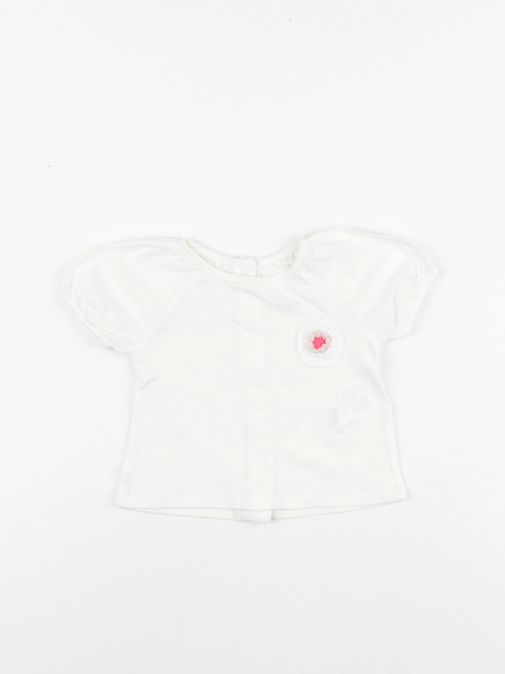 Vertbaudet - tee-shirt blanc - 3 mois